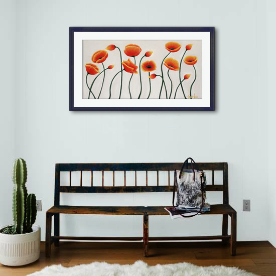 Multiple Poppies - Original Acrylic Painting