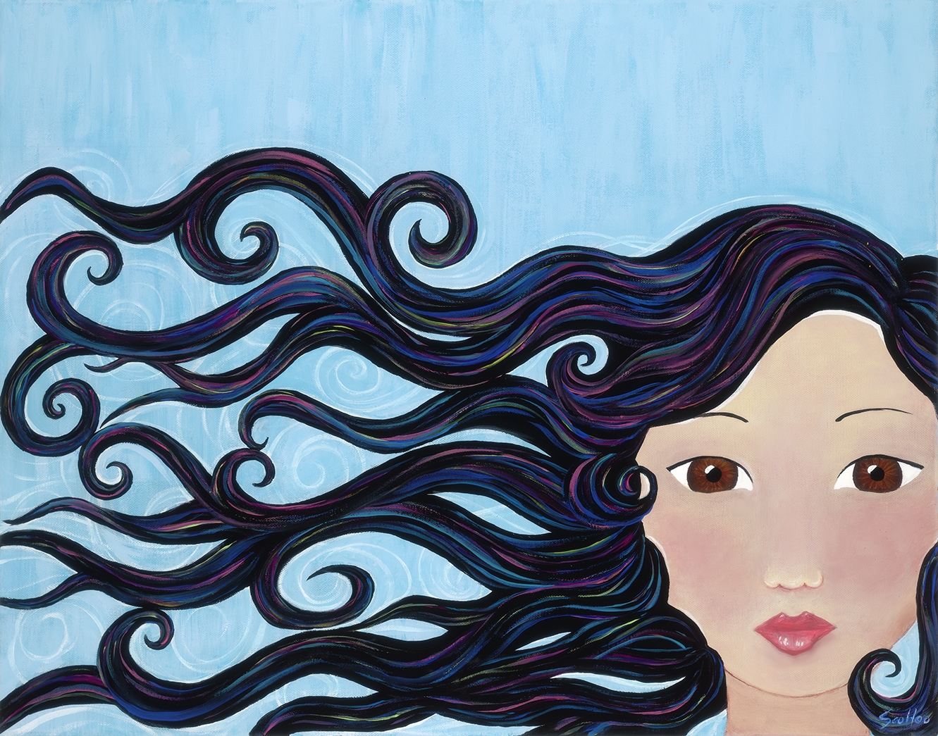 Stalwart Girl - Original Acrylic Painting