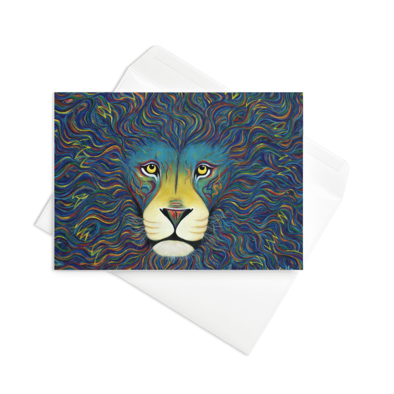 Blue Lion - Cardstock Prints