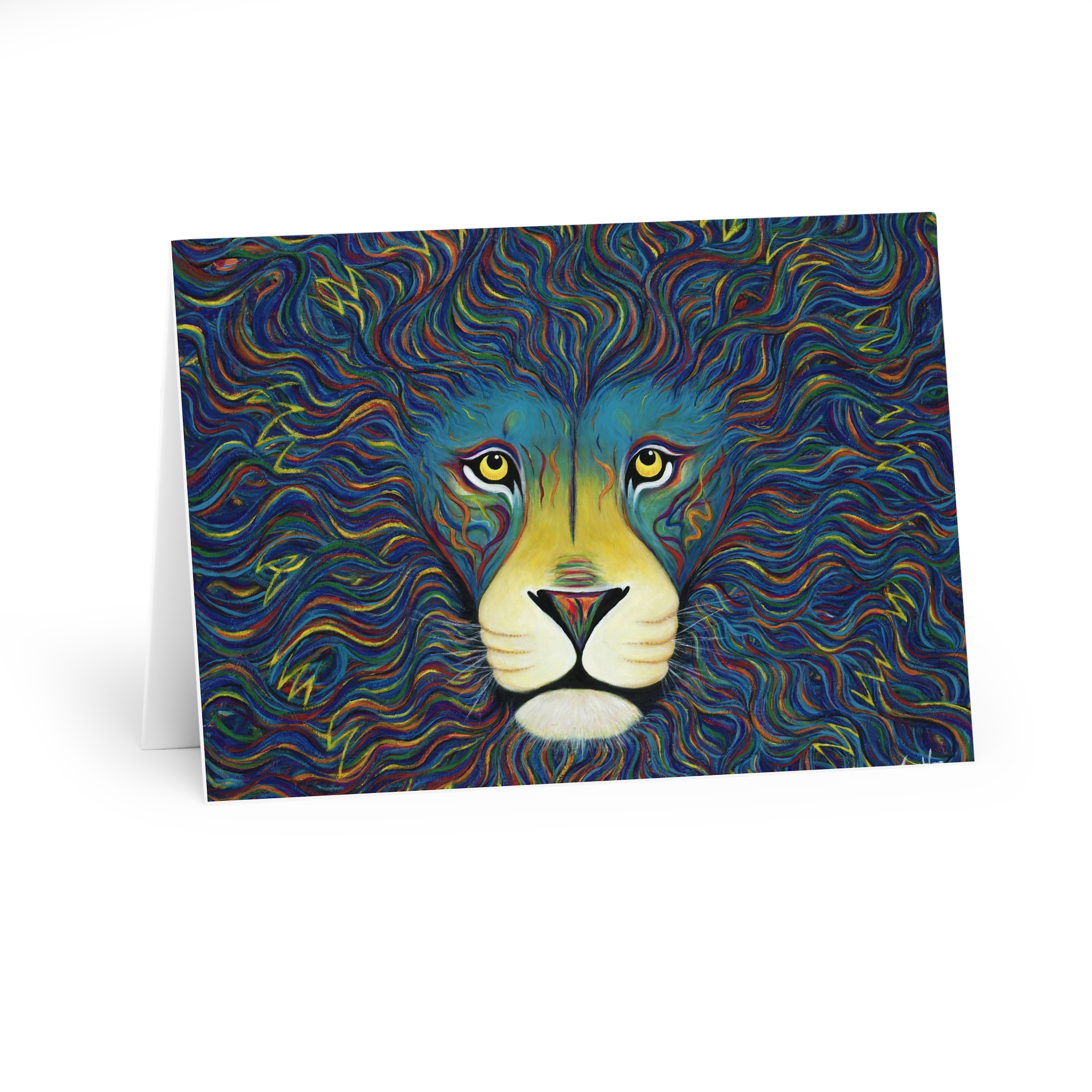 Blue Lion - Cardstock Prints