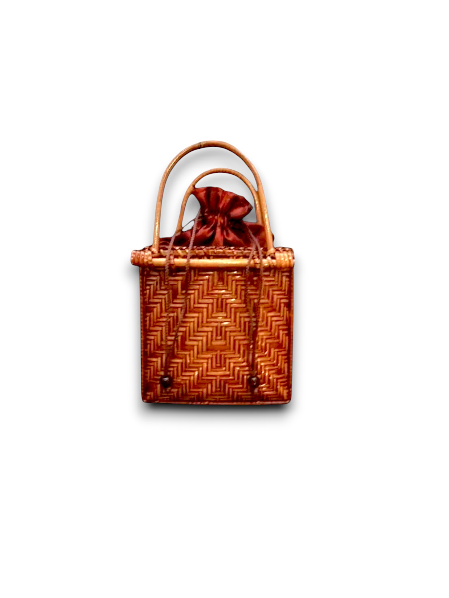 Asian Bamboo Box Bag