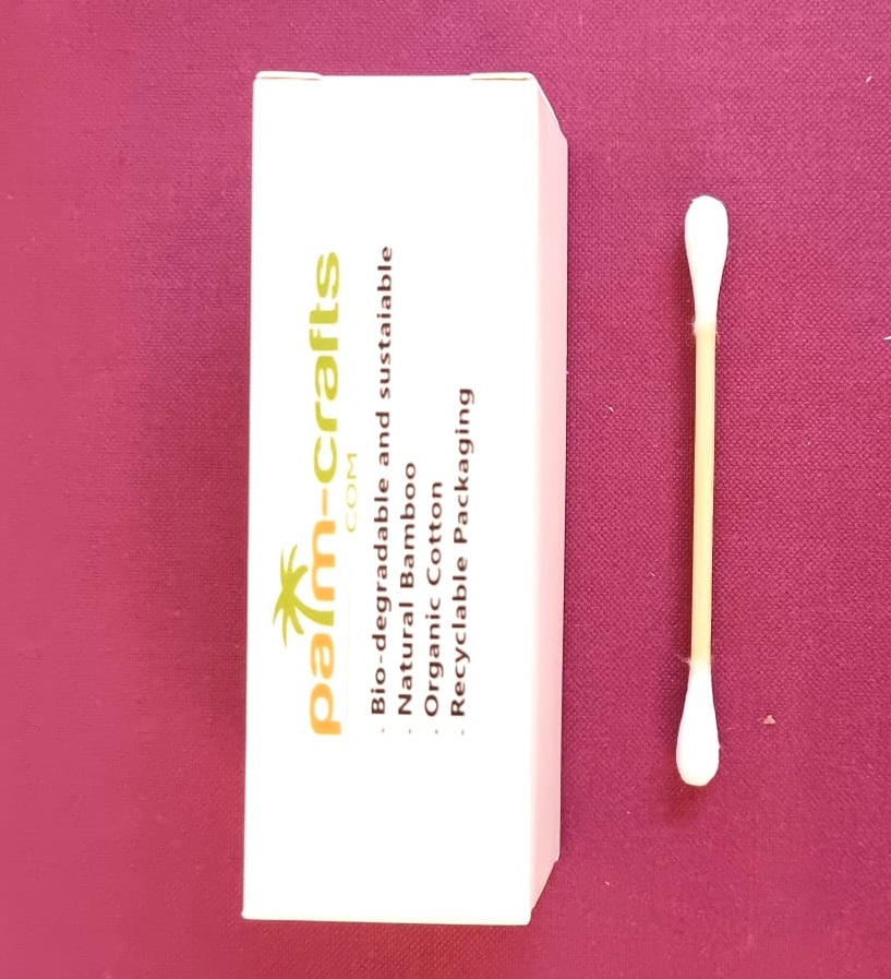 1 Box 25 No. Biodegradable Bamboo Cotton Buds