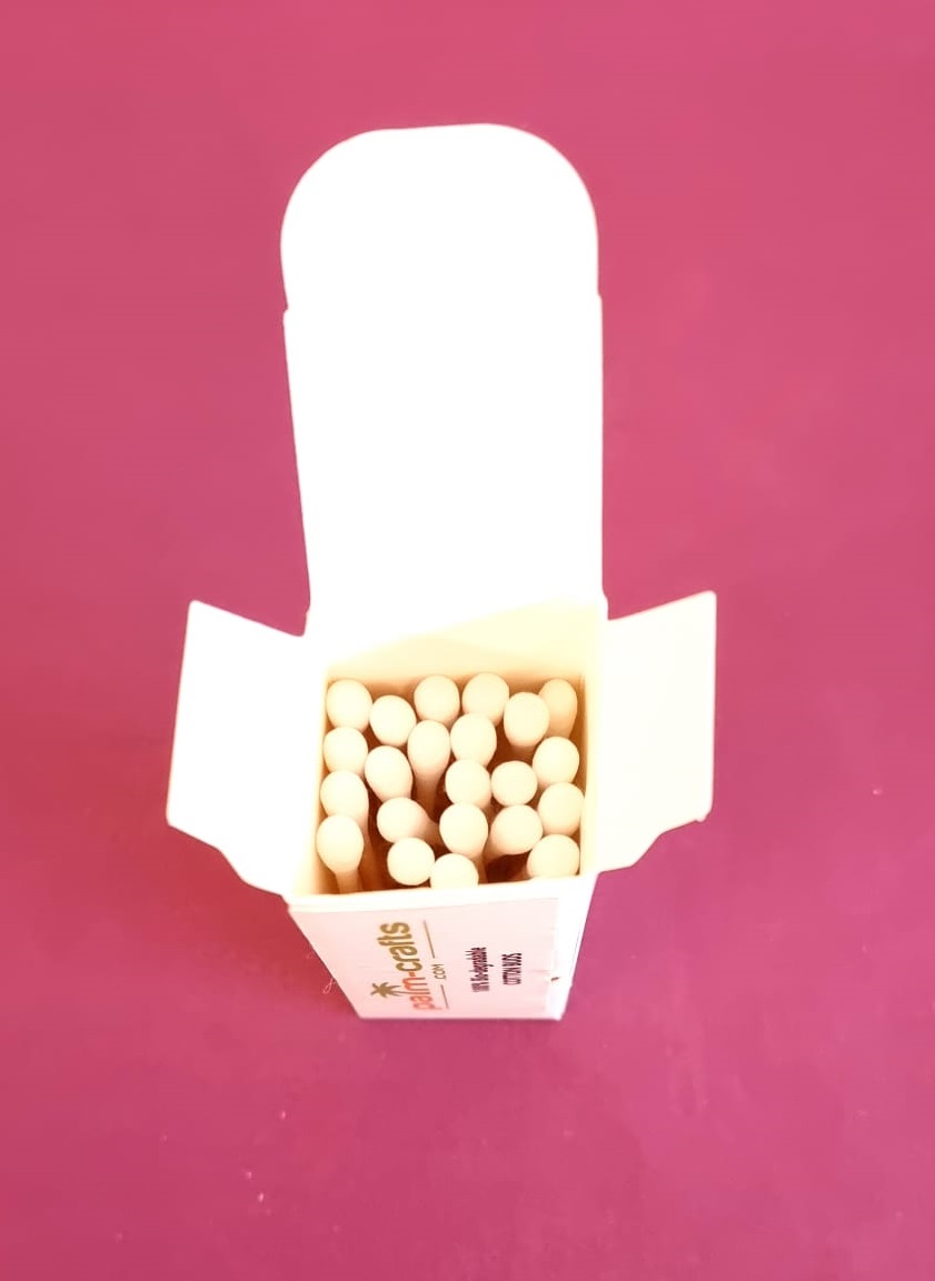 1 Box 25 No. Biodegradable Bamboo Cotton Buds