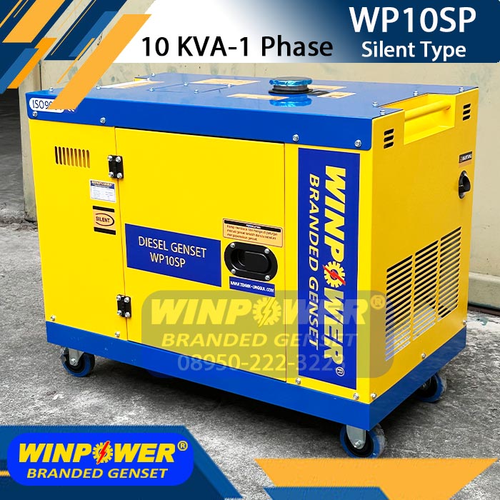 Genset 10 KVA Silent 1 Phase WINPOWER WP10SP