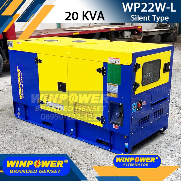 Genset 20 KVA Silent WINPOWER WP22W-L