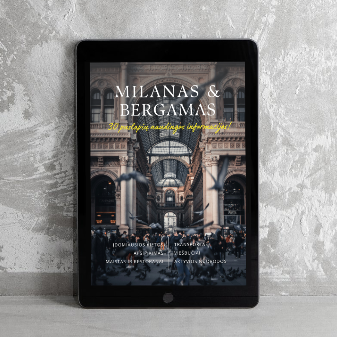 Milanas ir Bergamas. PDF gidas