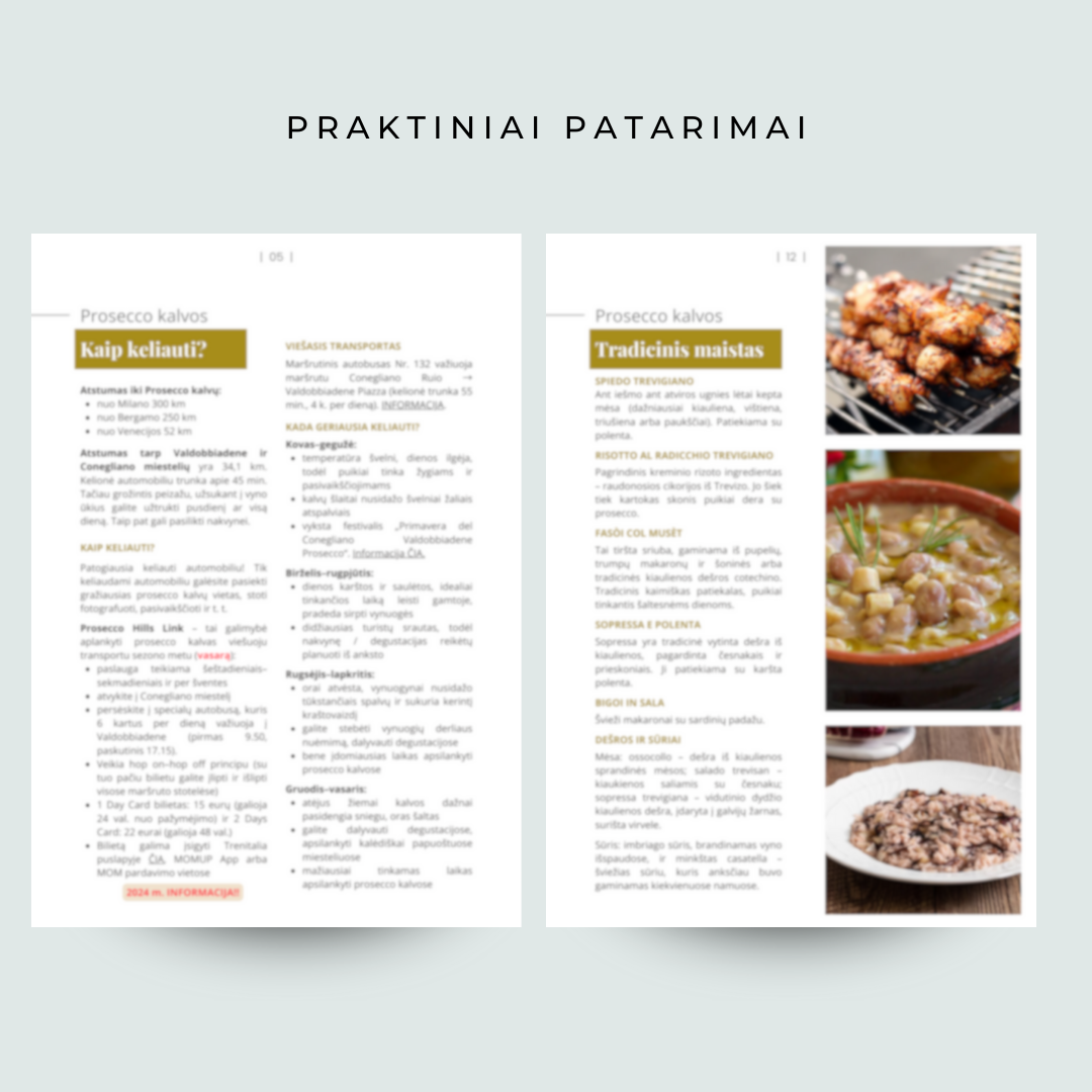 Prosecco kalvos. PDF gidas