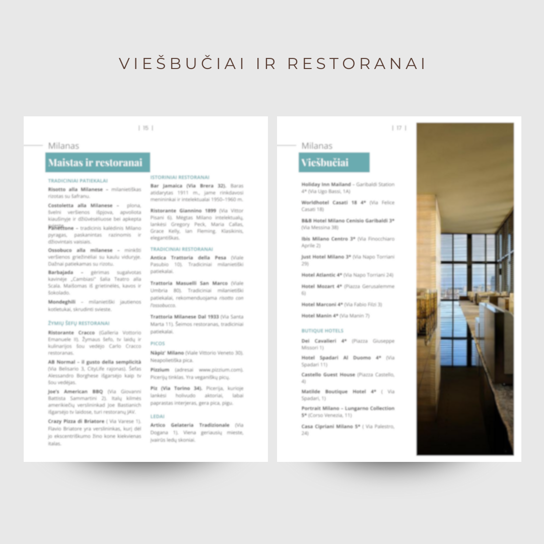 Milanas ir Bergamas. PDF gidas