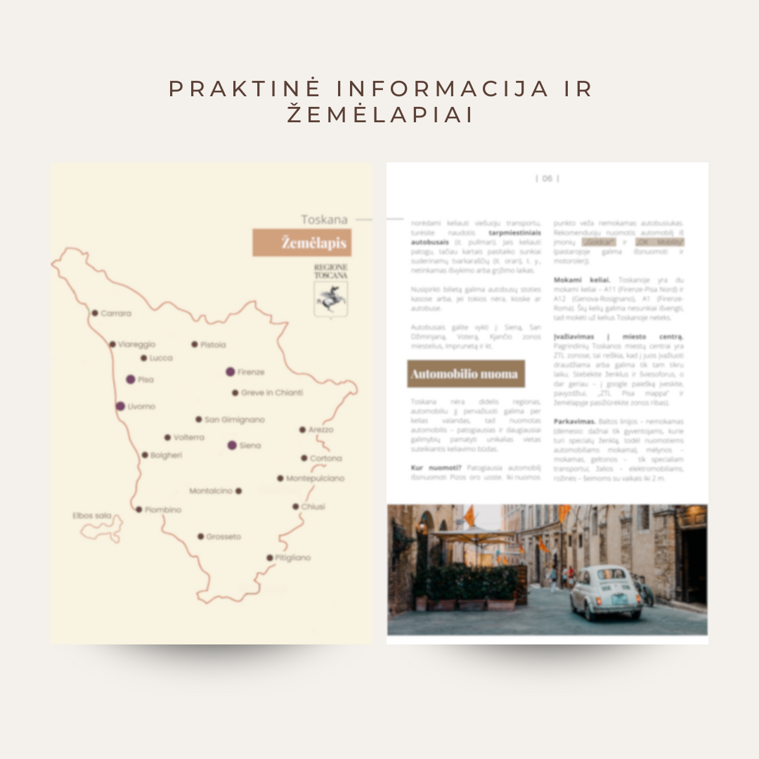 Toskanos gidas. PDF gidas