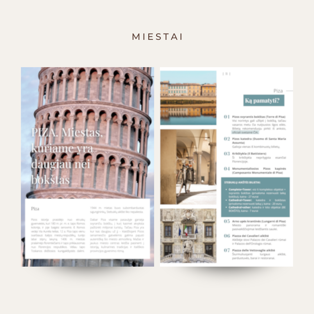 Toskanos gidas. PDF gidas