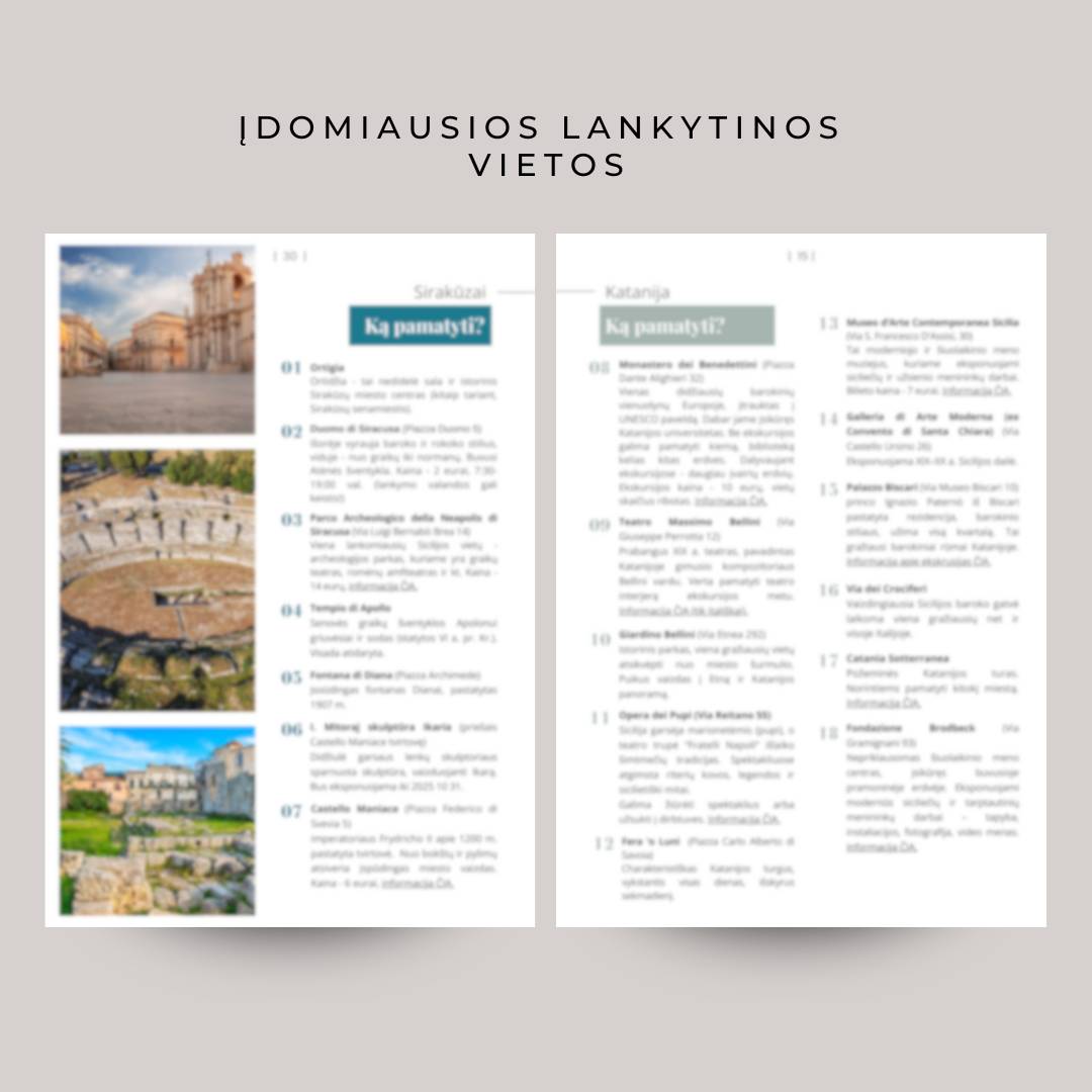 Pietryčių Sicilija. PDF gidas