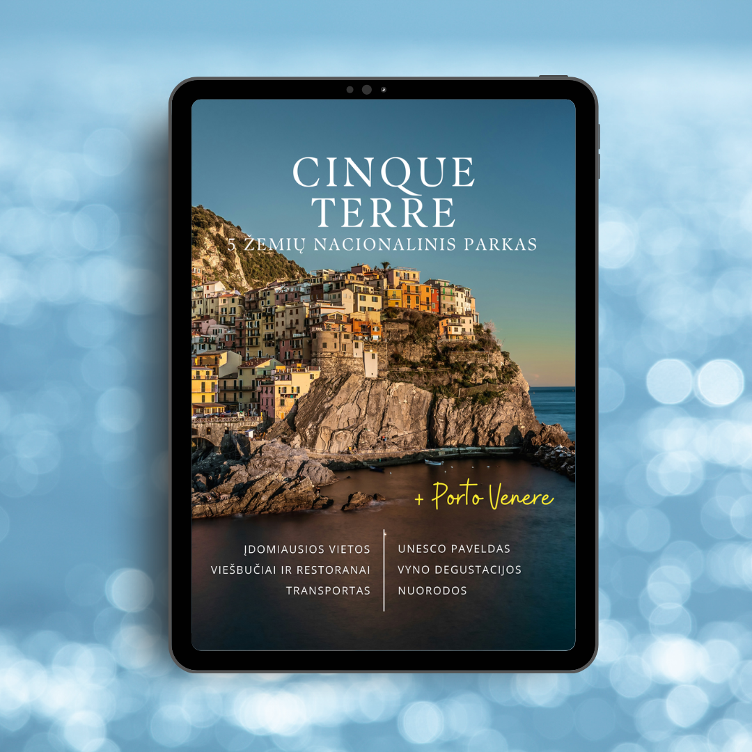 Cinque Terre nacionalinis parkas. PDF gidas