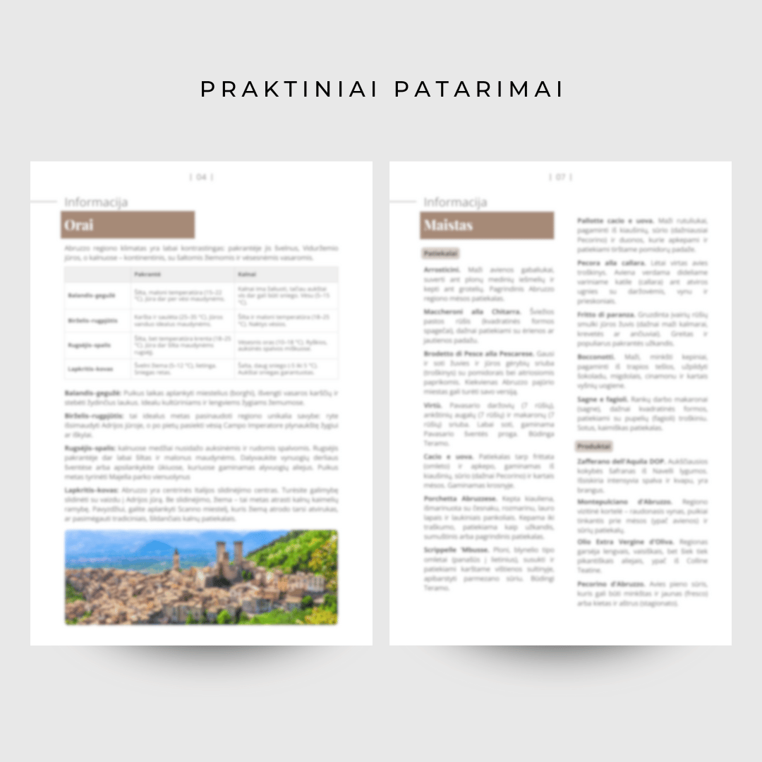 Abruzzo regiono gidas