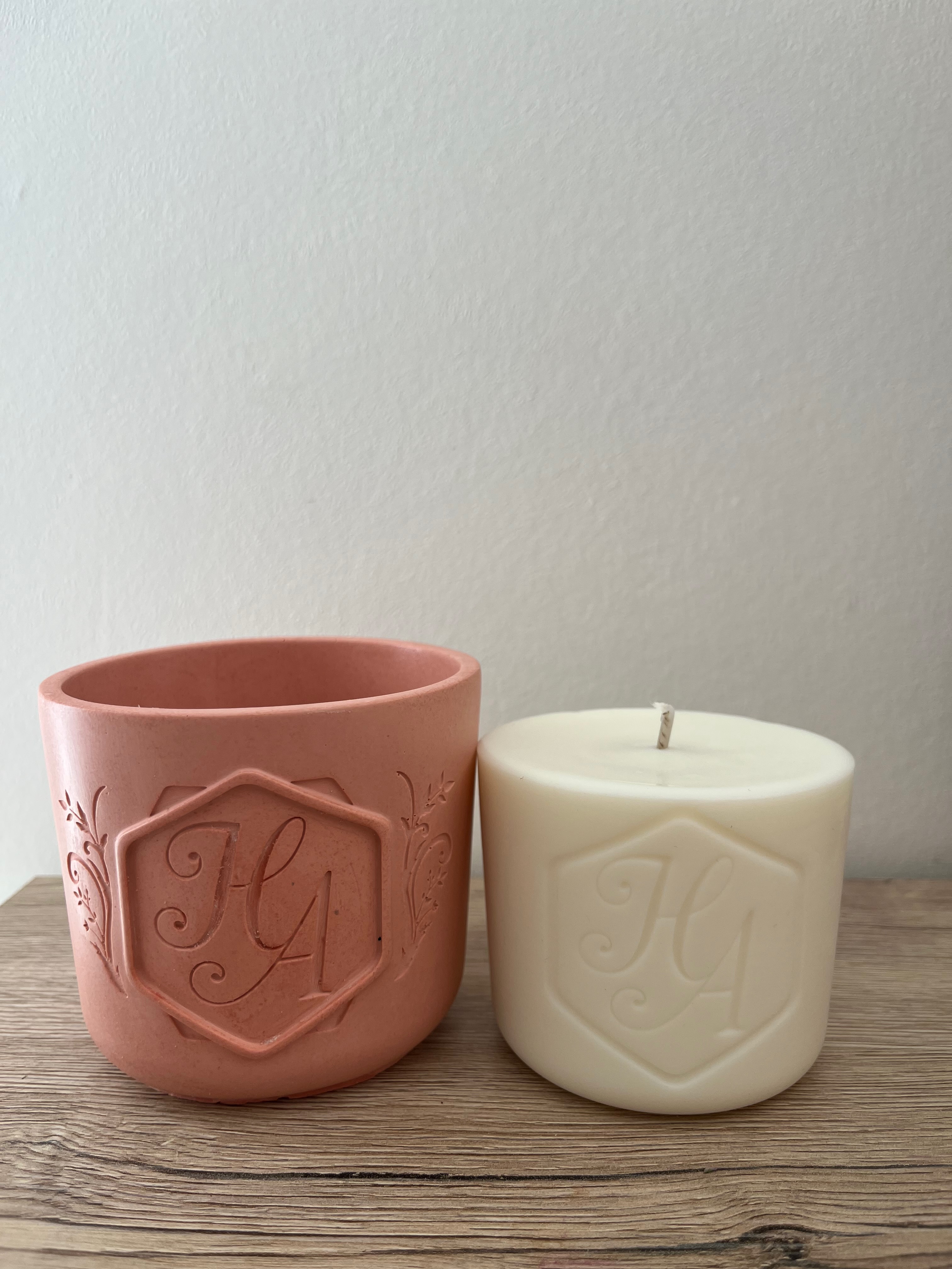 Bougie Signature - Couleur Rose