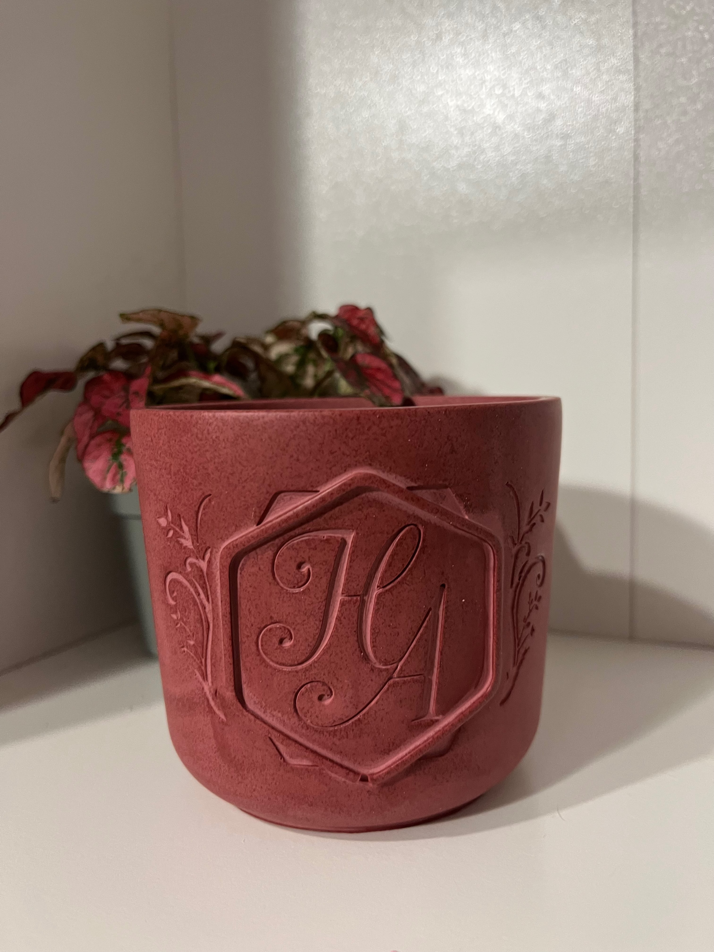 Bougie Signature - Couleur Framboise