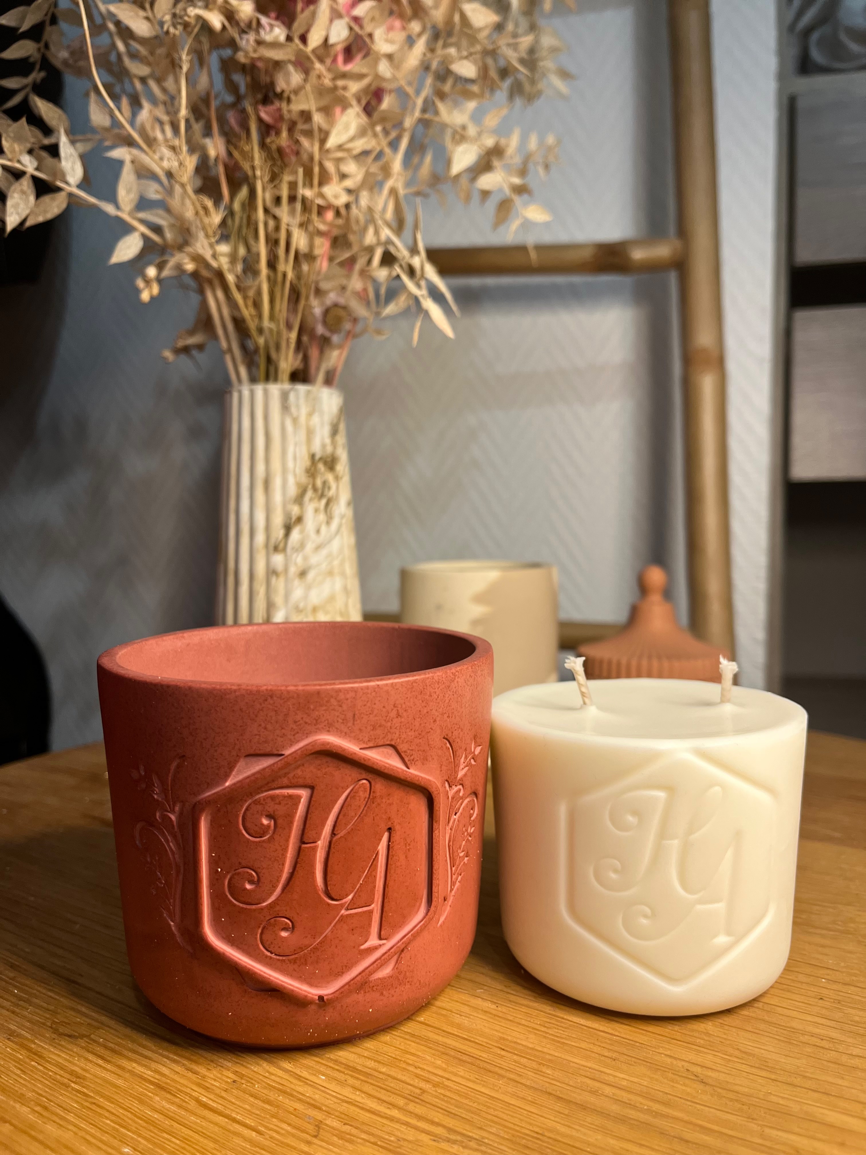 Bougie Signature - Couleur Terracotta