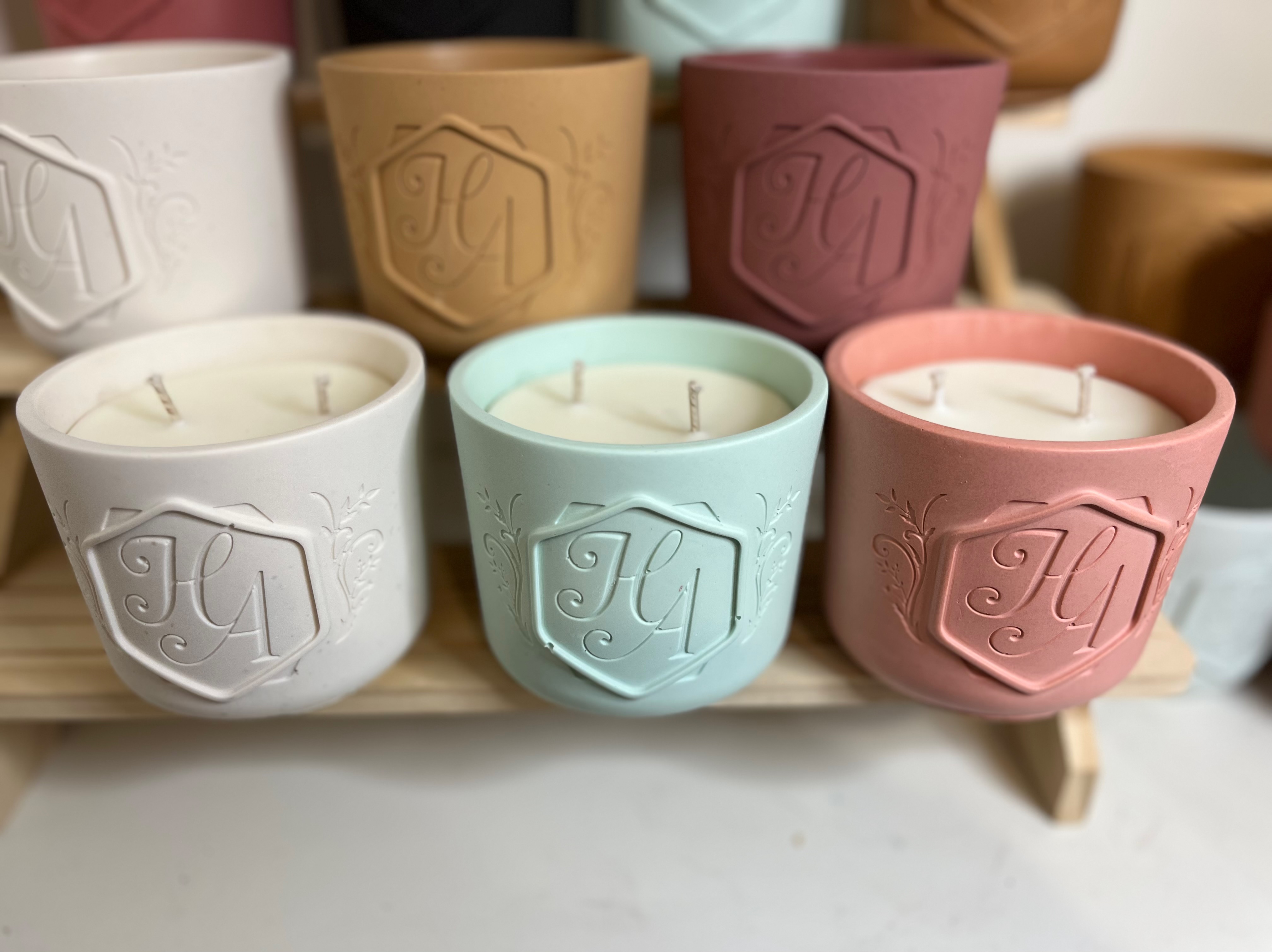 Bougie Signature - Couleur Rose