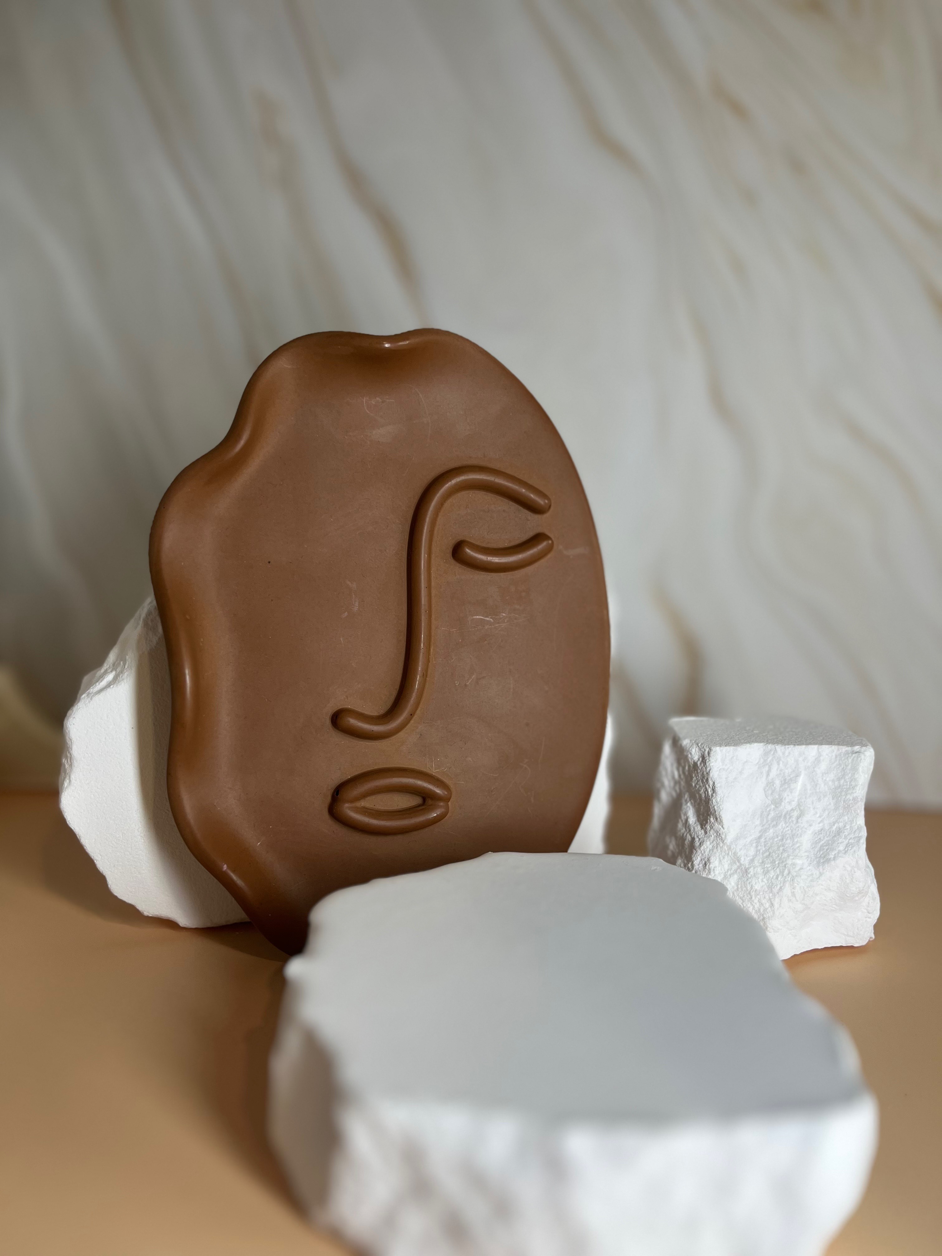 Plateau décoratif visage