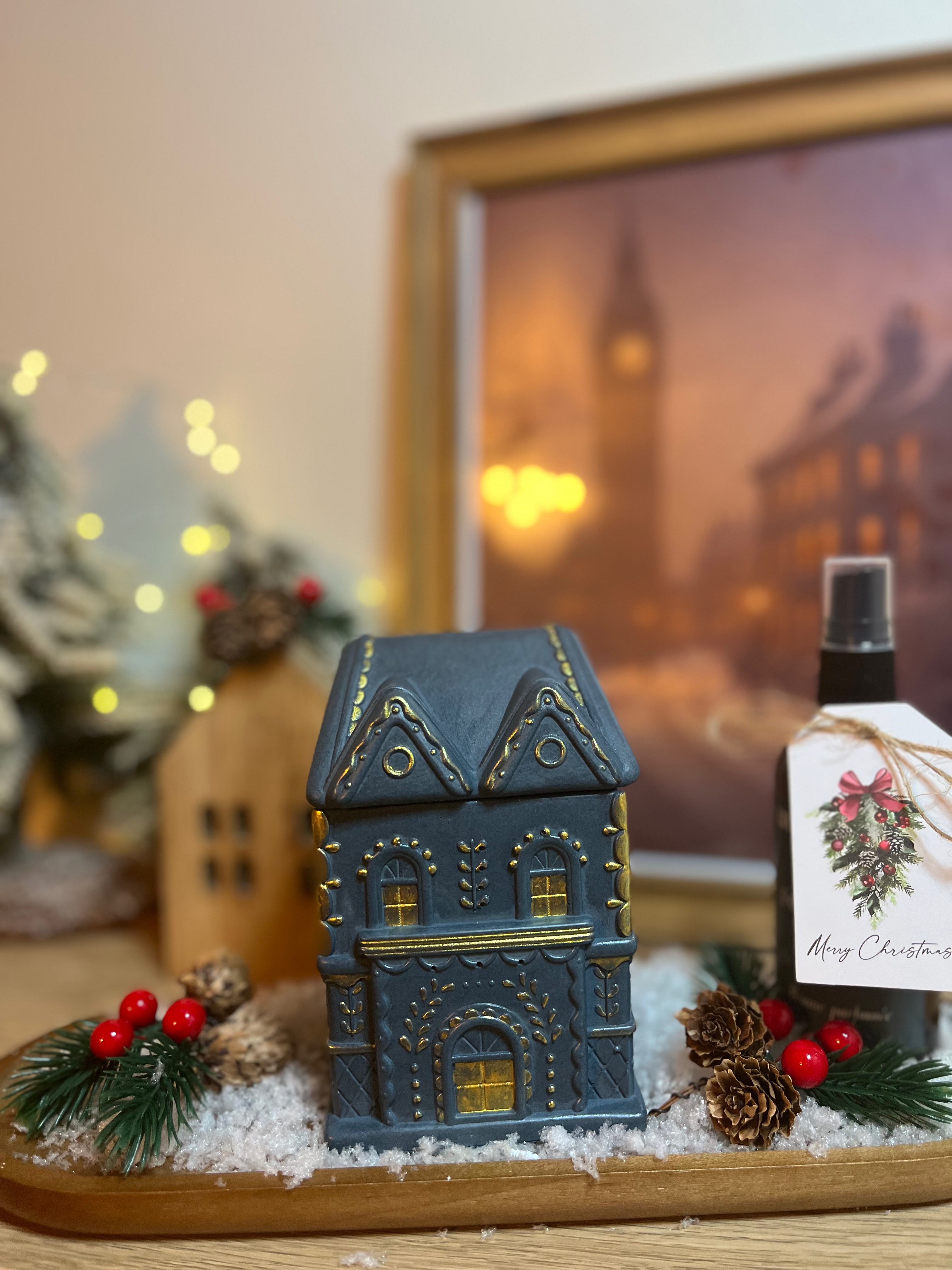 Bougie Maison londonienne - Couleur Bleu