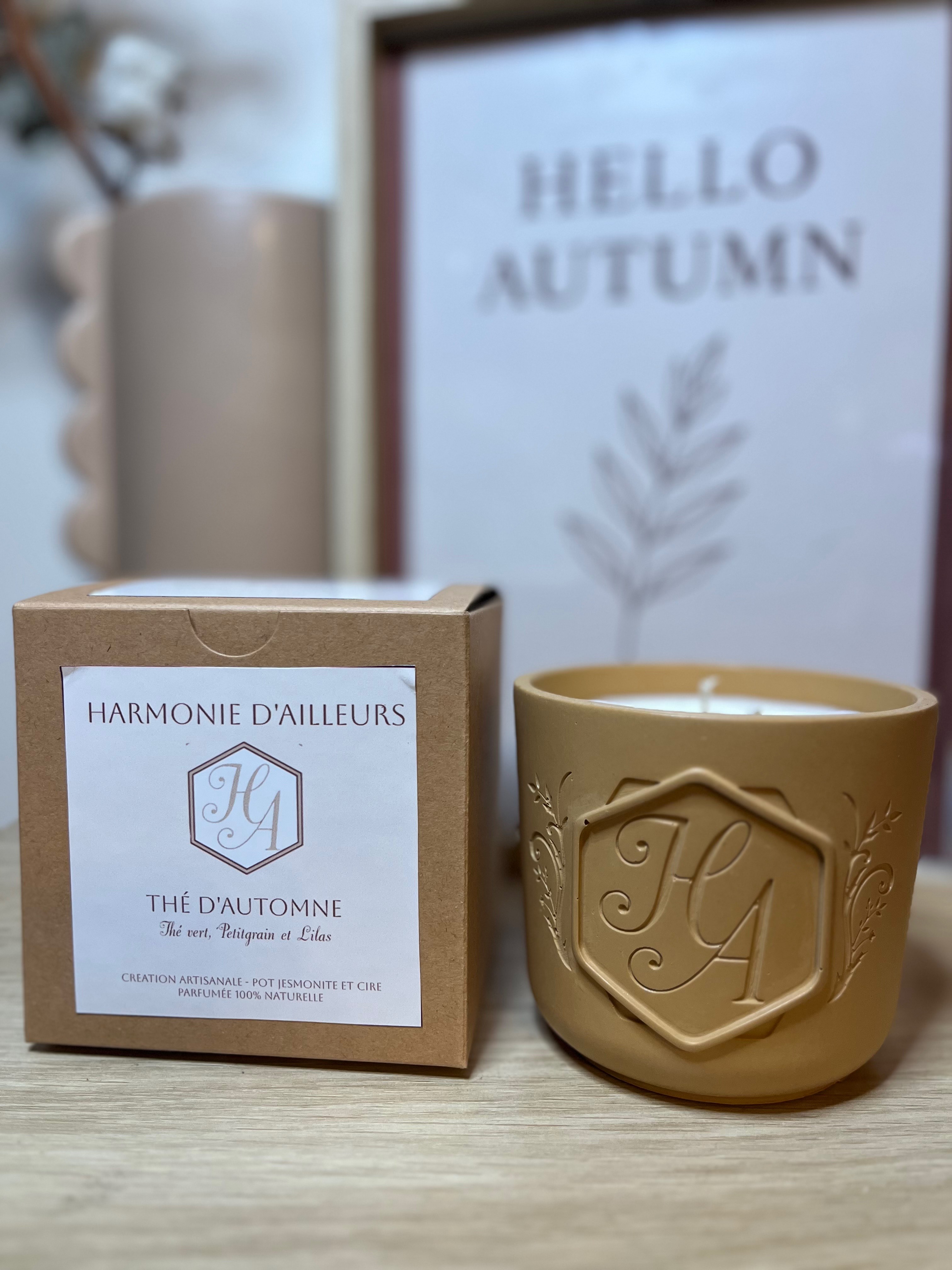 Bougie Signature - Thé d'Automne - Couleur moutarde - 320g