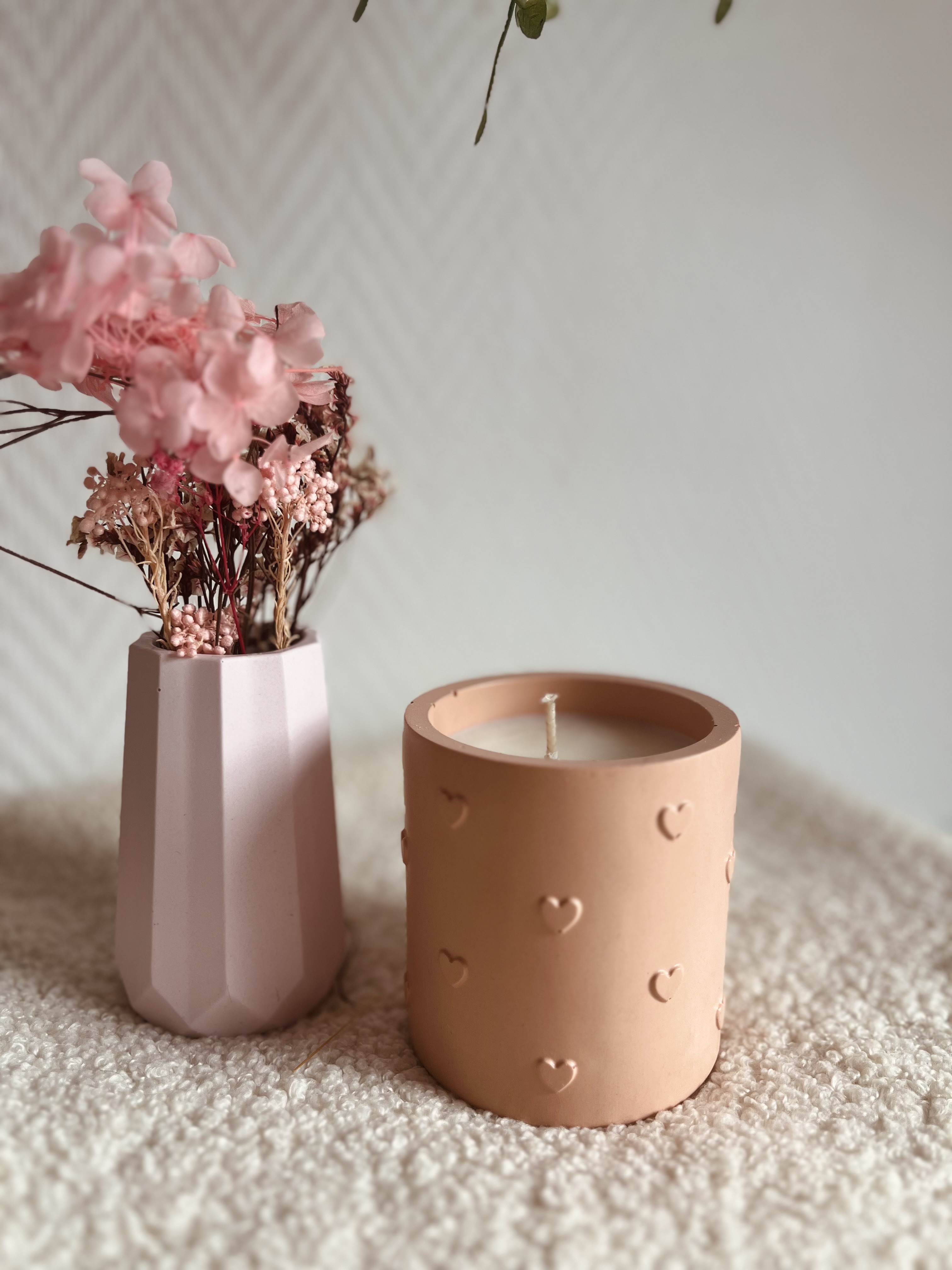 Bougie cœur - Fruité fleurie