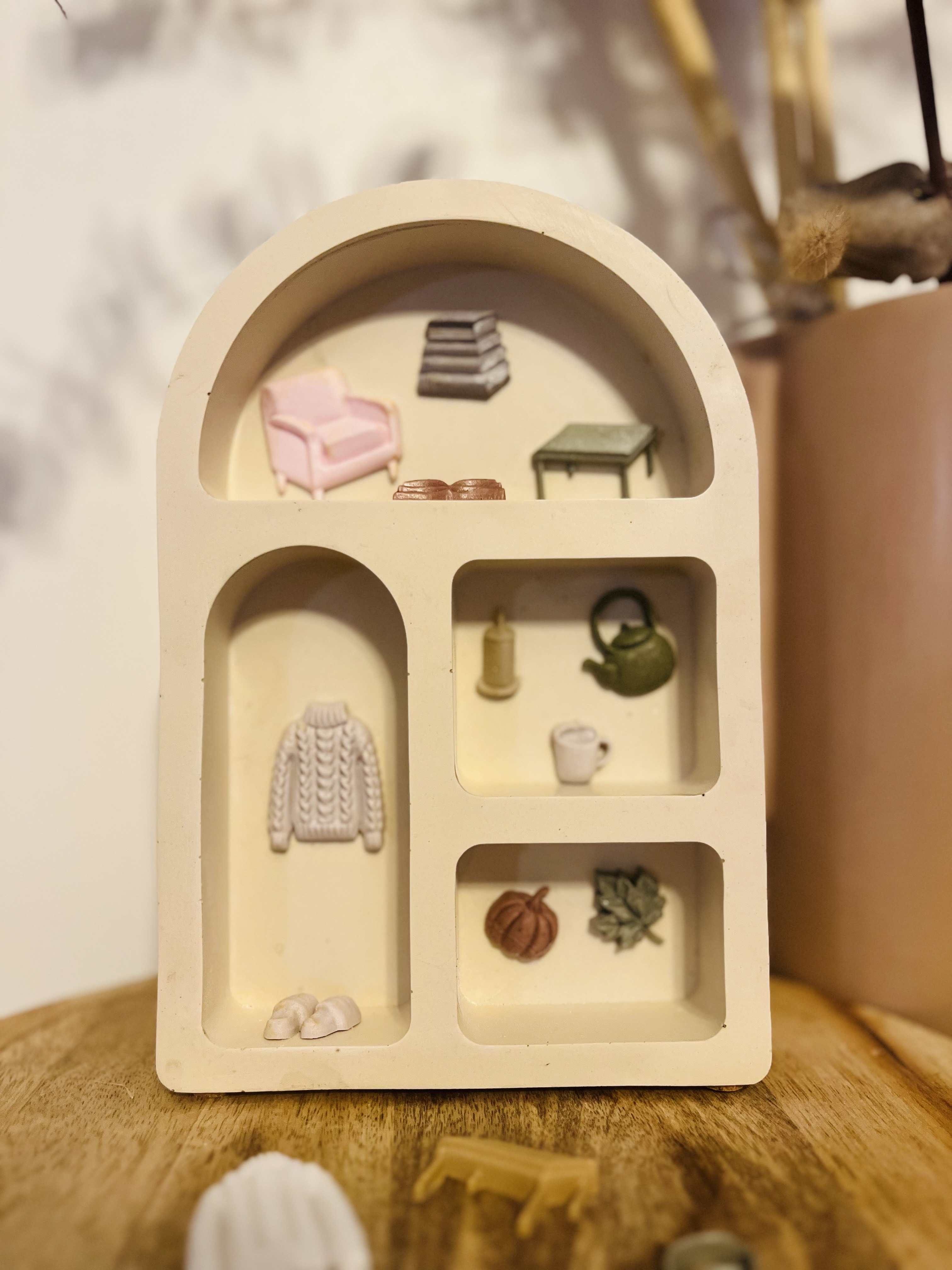 Étagère décorative miniature cocooning 