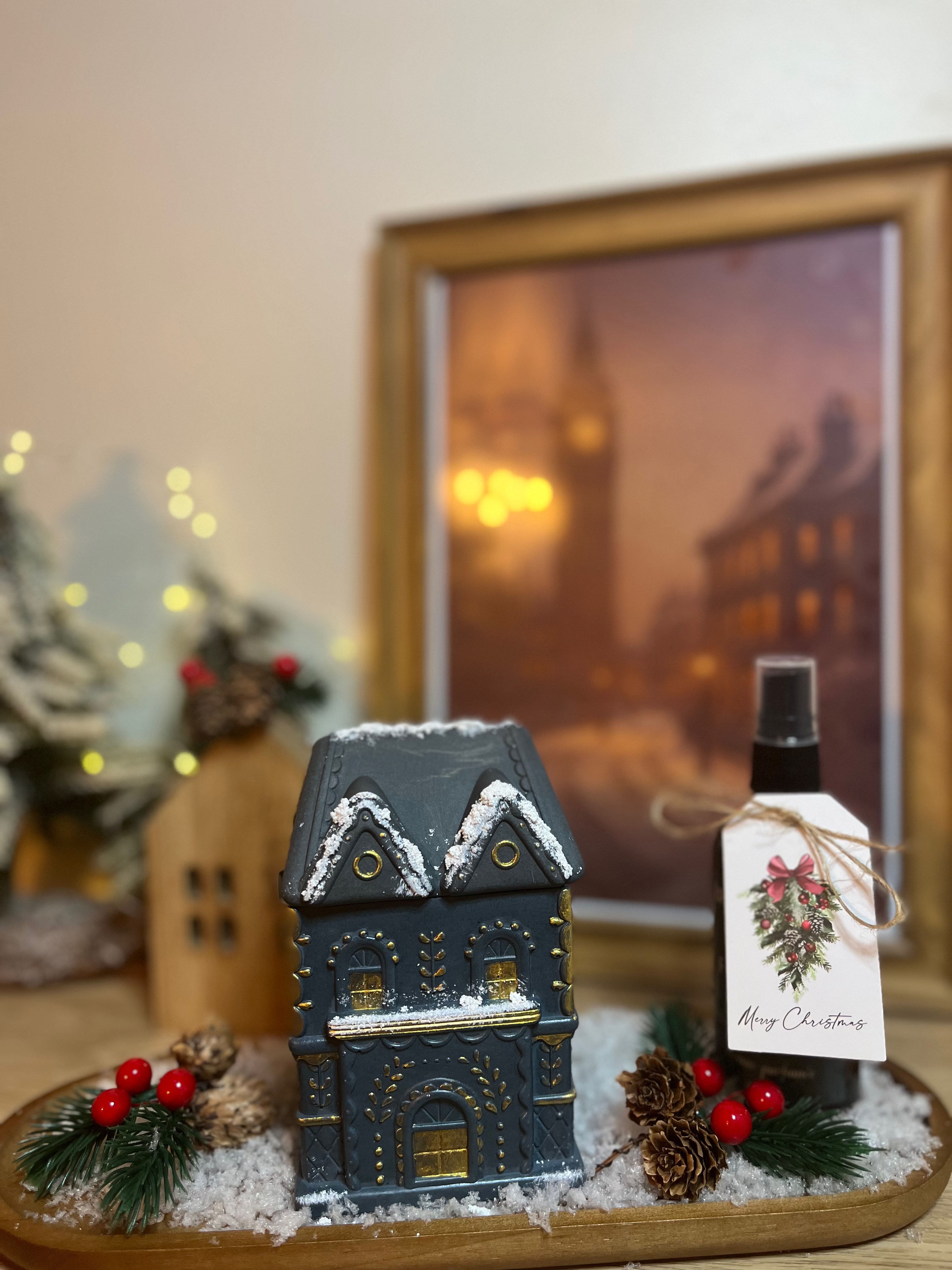 Bougie Maison londonienne - Couleur Bleu