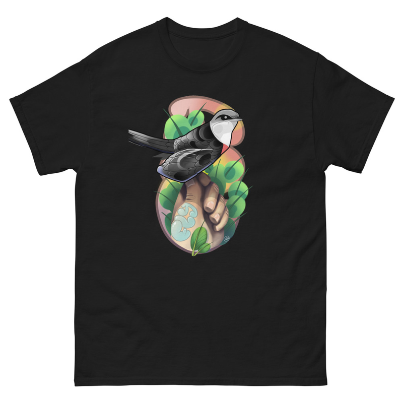 Camiseta BIRD – Estilo nature tattoo de Punkotattooartist