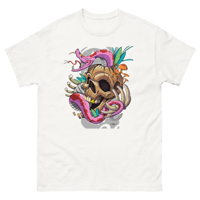 Camiseta KALAKA – Calavera & serpiente exclusiva Punkotattooartist