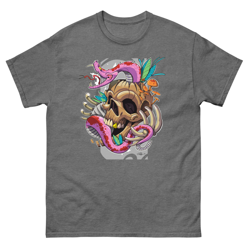 Camiseta KALAKA – Calavera & serpiente exclusiva Punkotattooartist