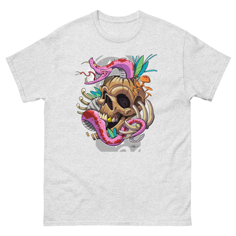 Camiseta KALAKA – Calavera & serpiente exclusiva Punkotattooartist