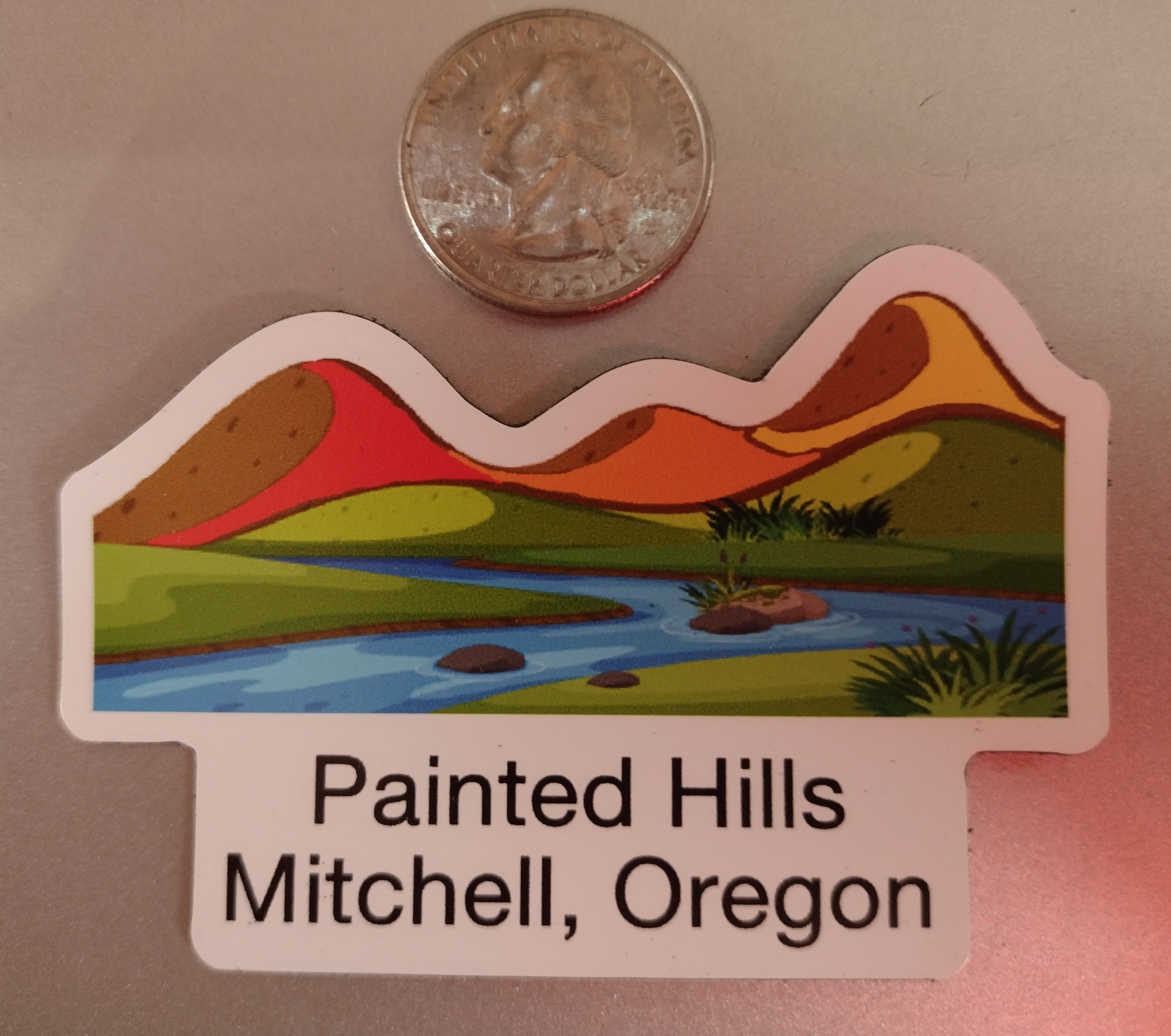 Painted Hills with Reservoir