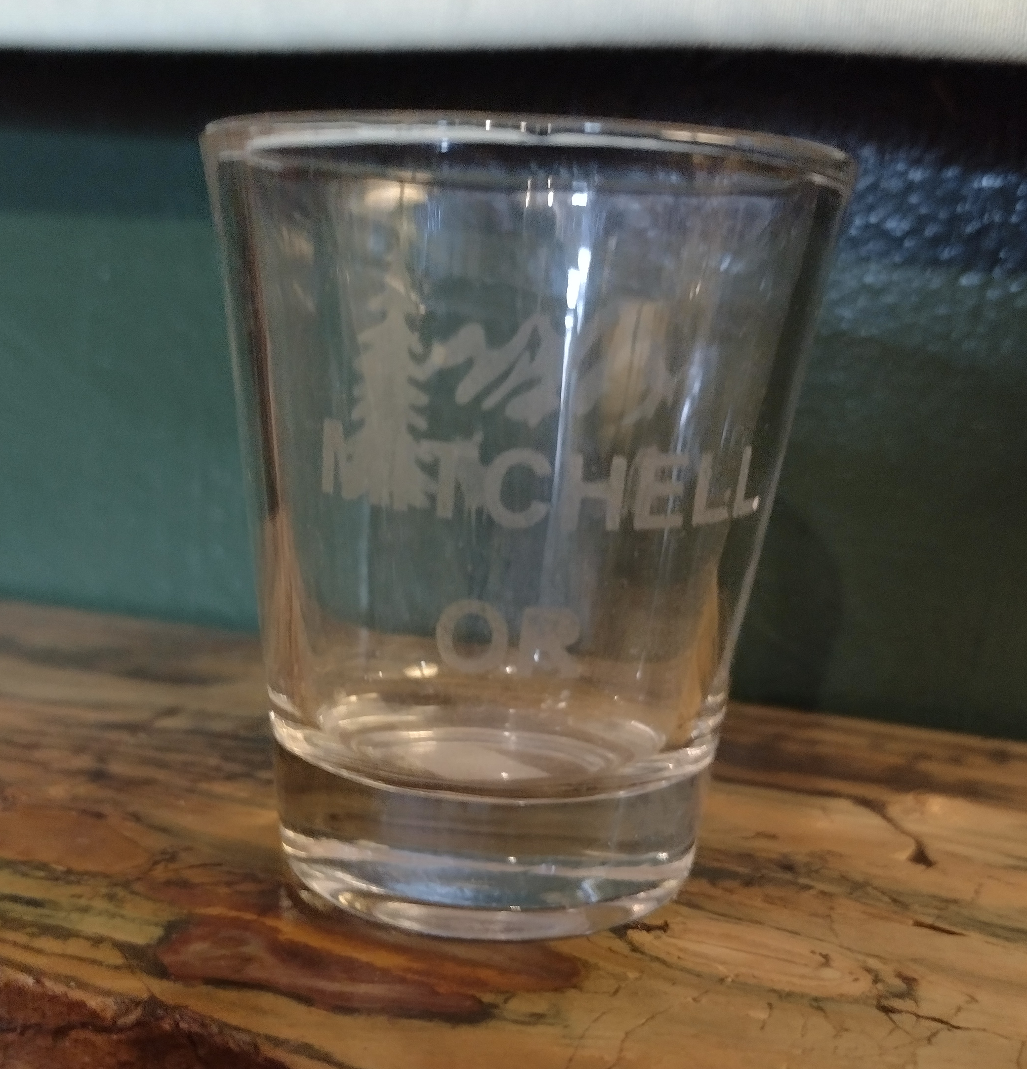 Etched Glass Shot Glass