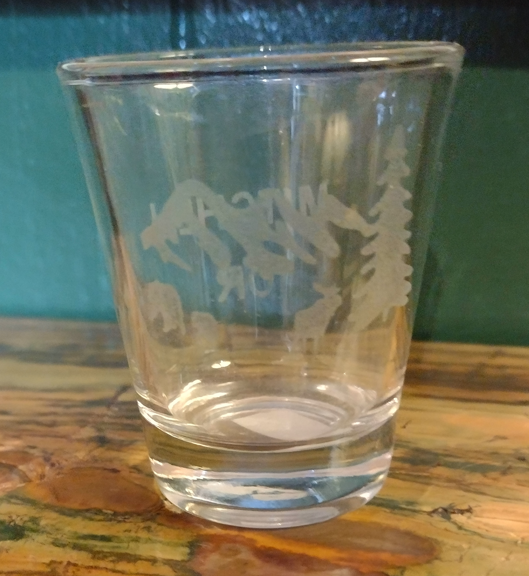 Etched Glass Shot Glass