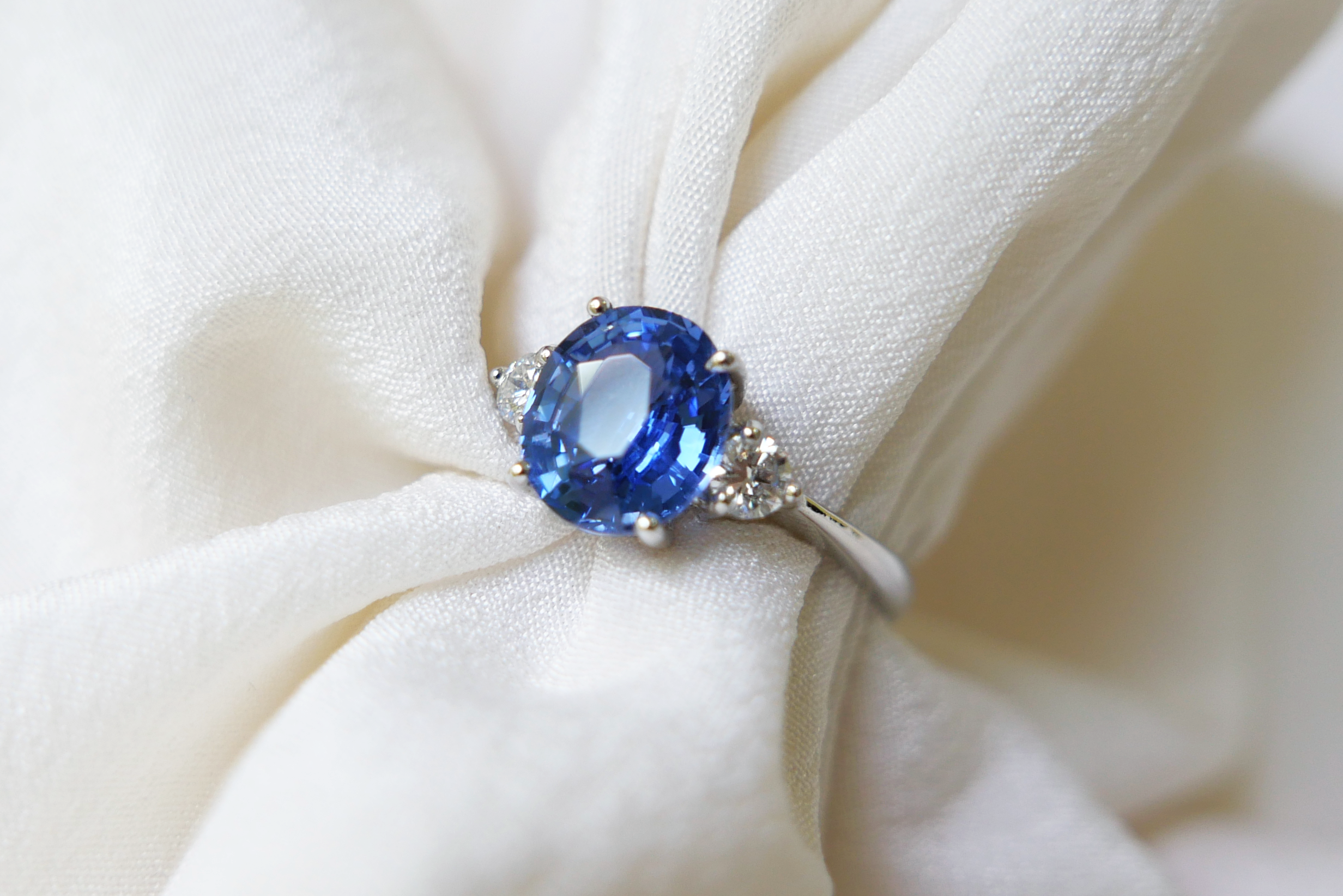 Cornflower Blue Sapphire Ring