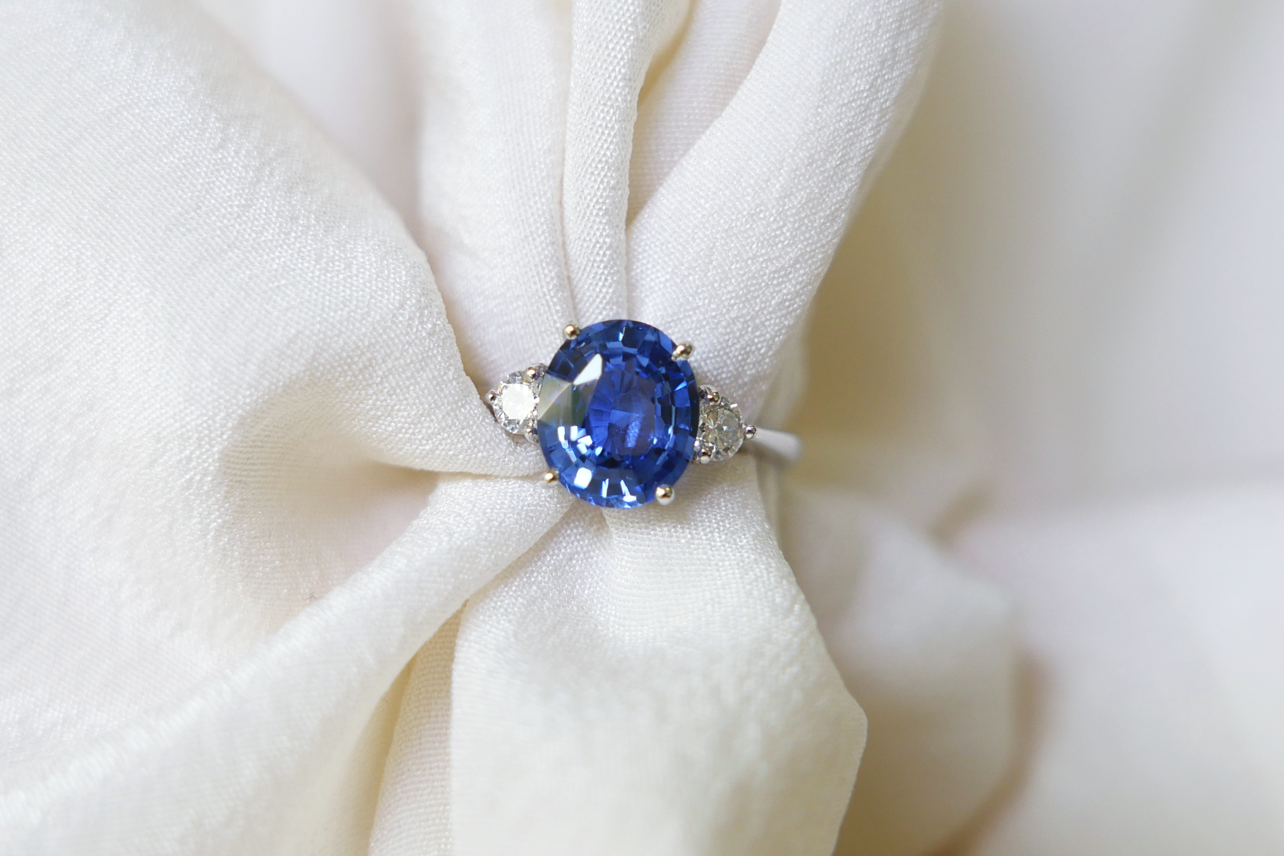 Cornflower Blue Sapphire Ring