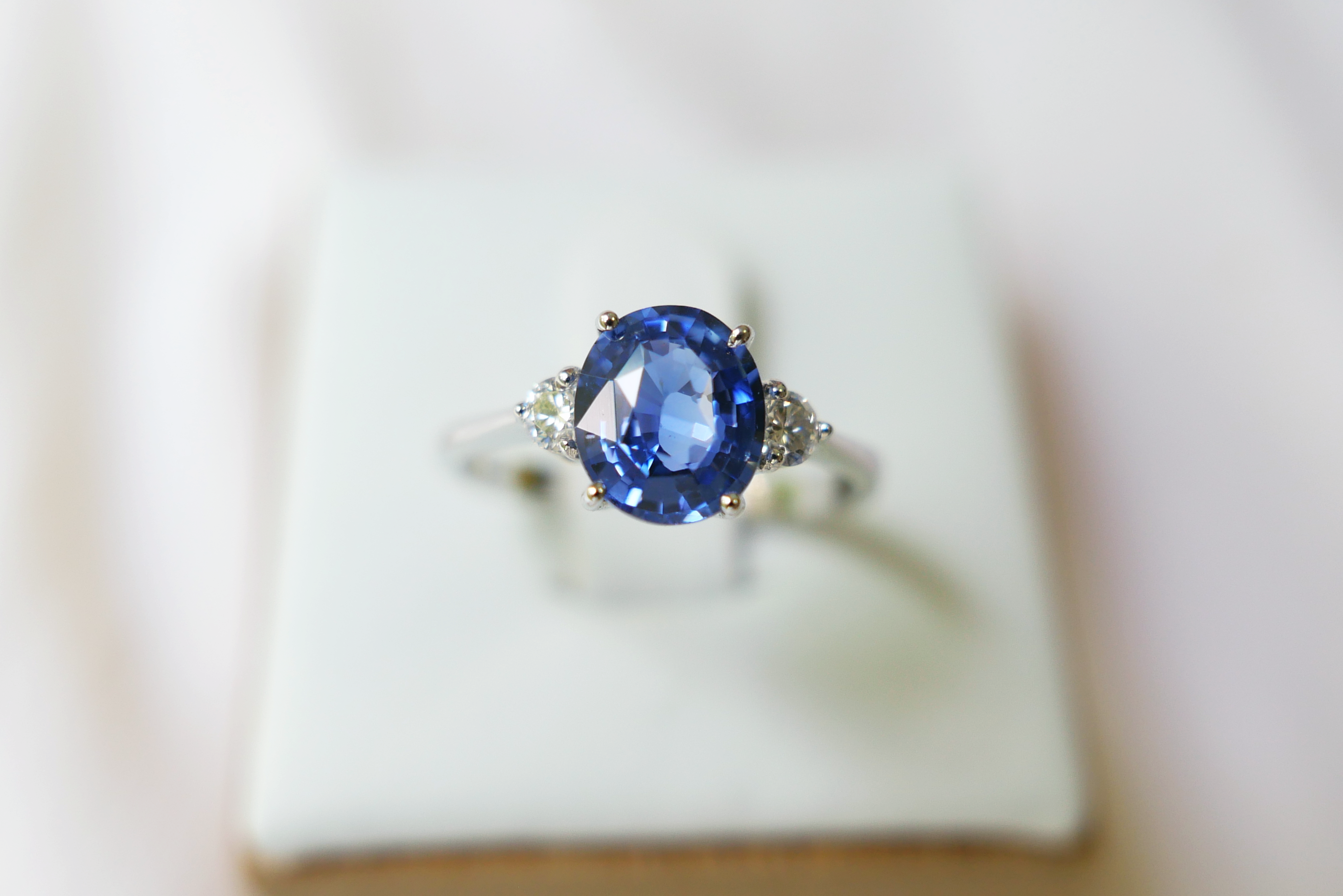Cornflower Blue Sapphire Ring