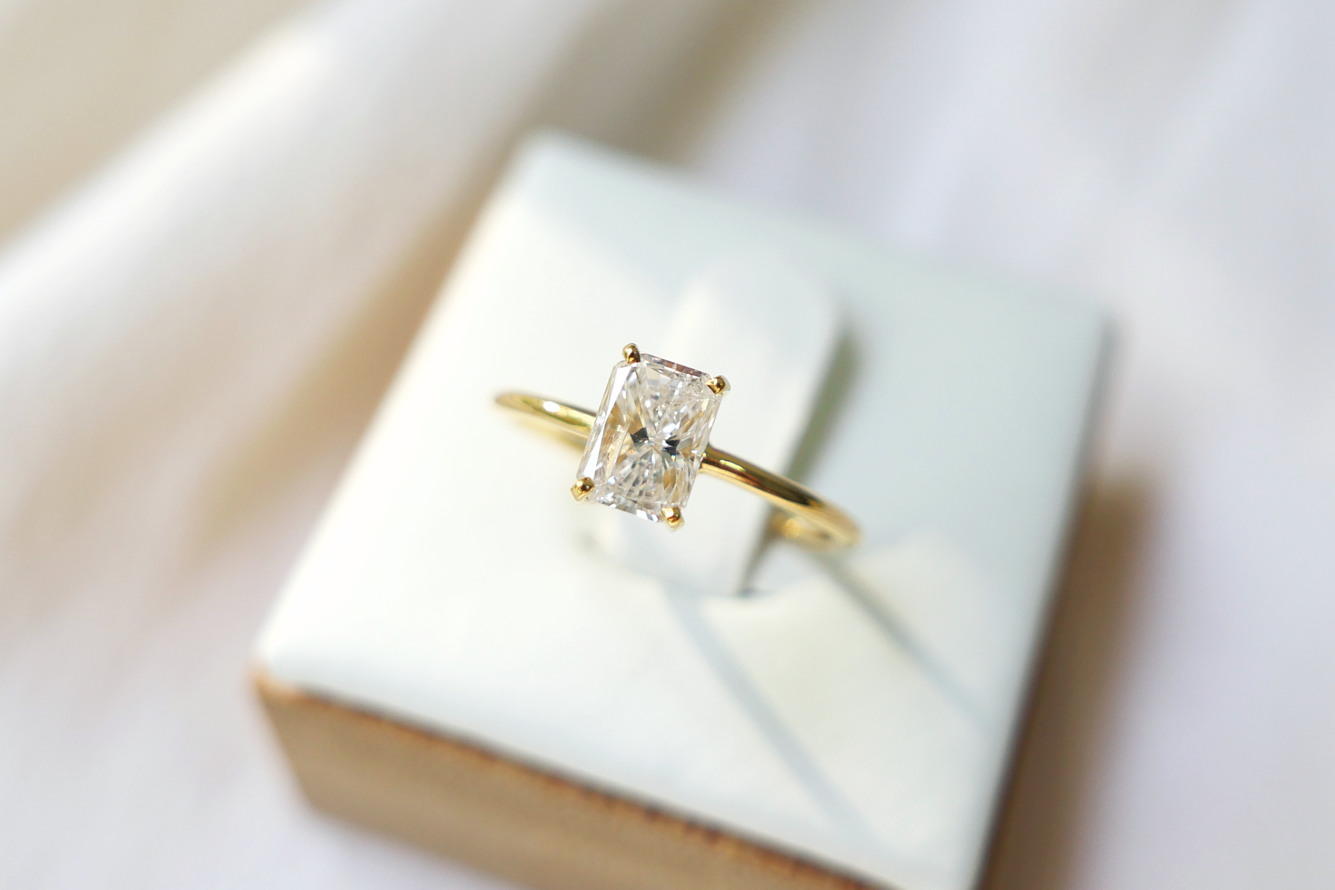 Radiant Cut Diamond Solitaire Ring