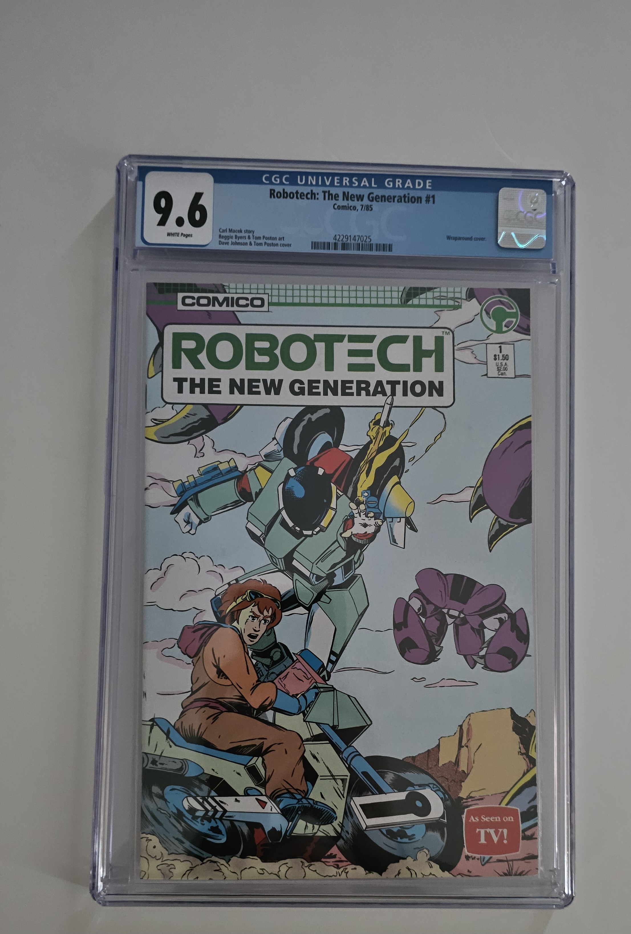 Robotech The New Generation #1 CGC 9.6
