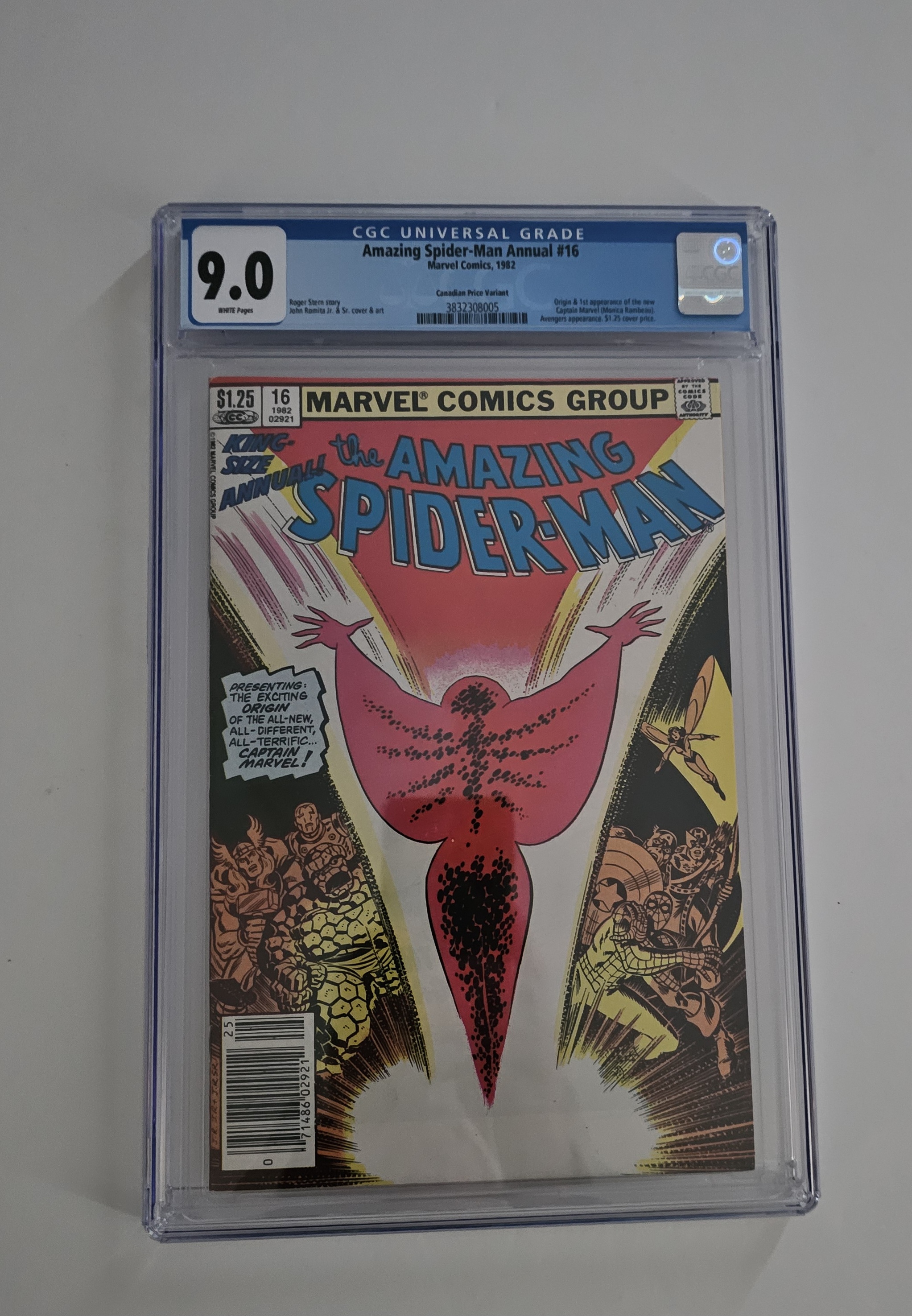Amazing Spiderman Annual #16 CGC 9.0 CPV