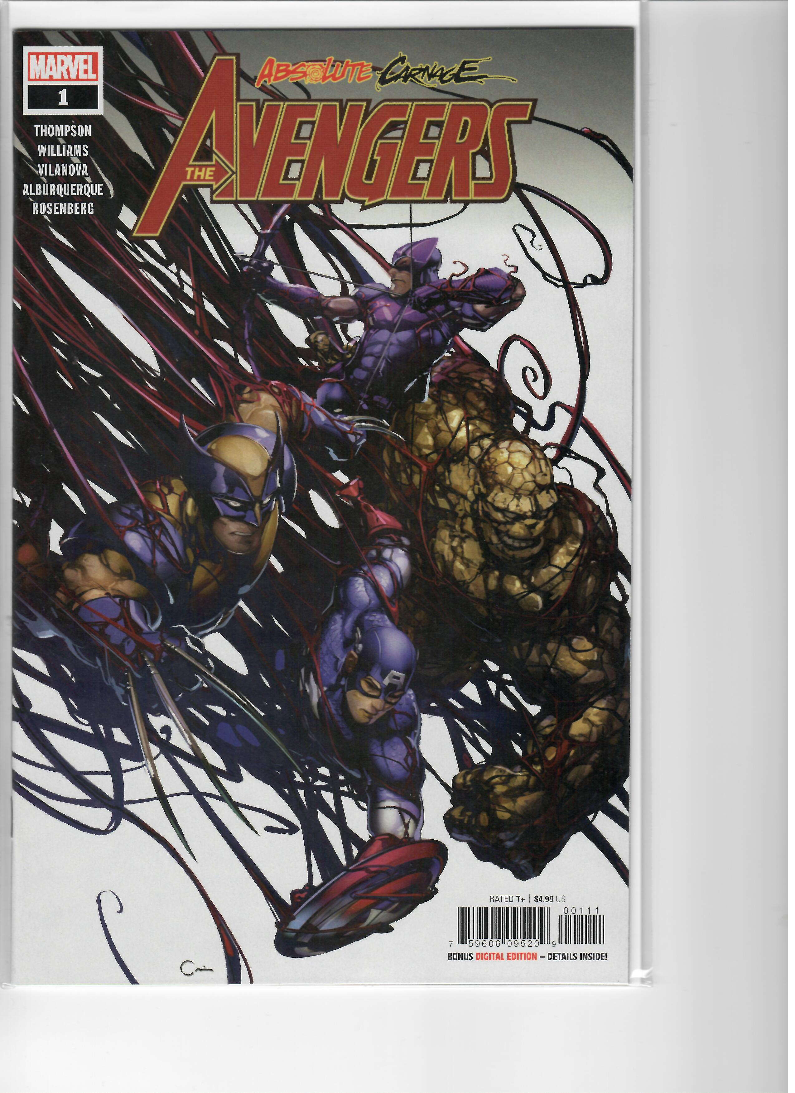 Absolute Carnage The Avengers #1 NM
