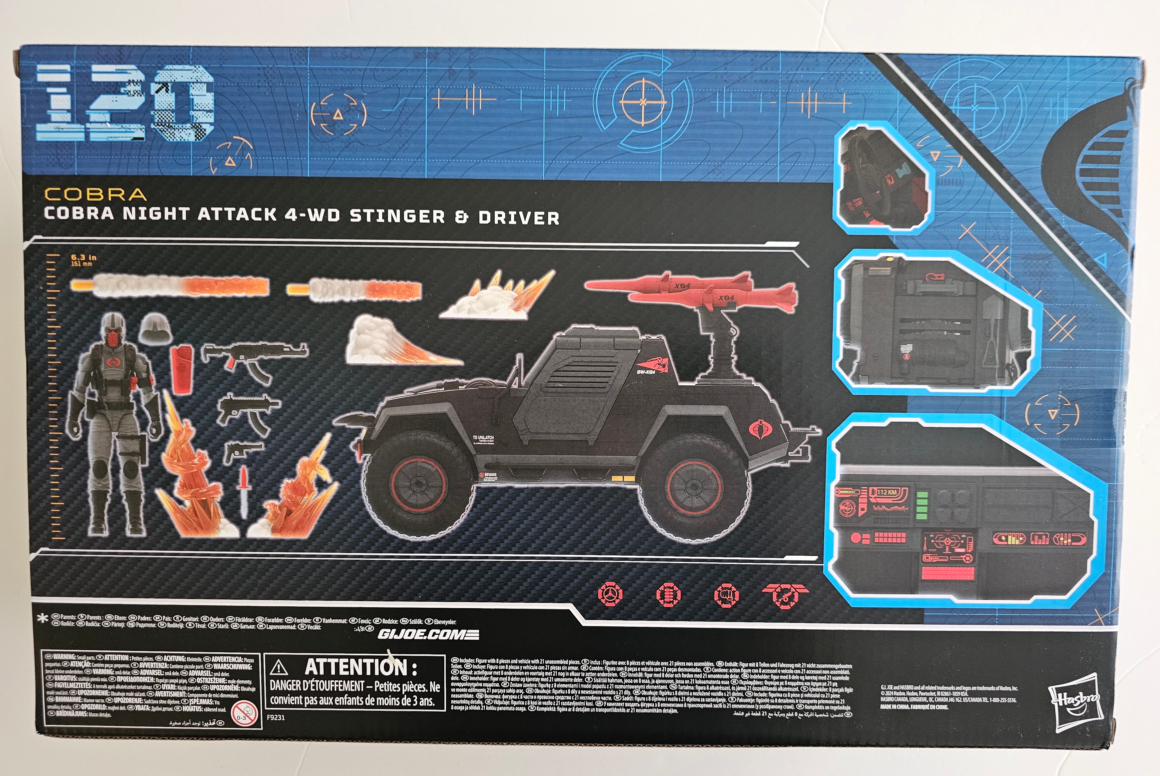 G.I. Joe Classified Series Cobra Night Attack 4-WD Stinger & Driver