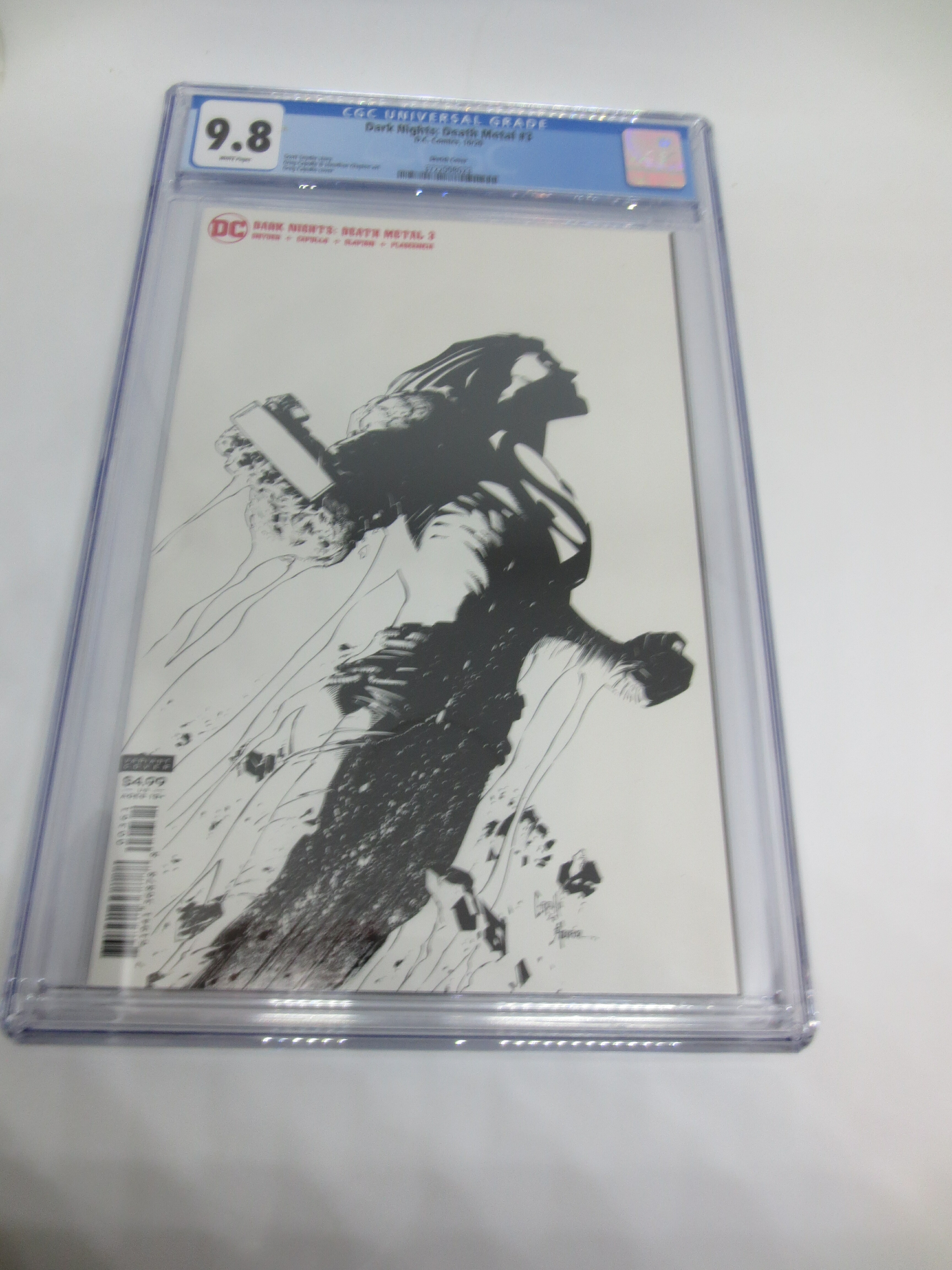 Dark Nights Death Metal #3 Greg Capullo Sketch cover.