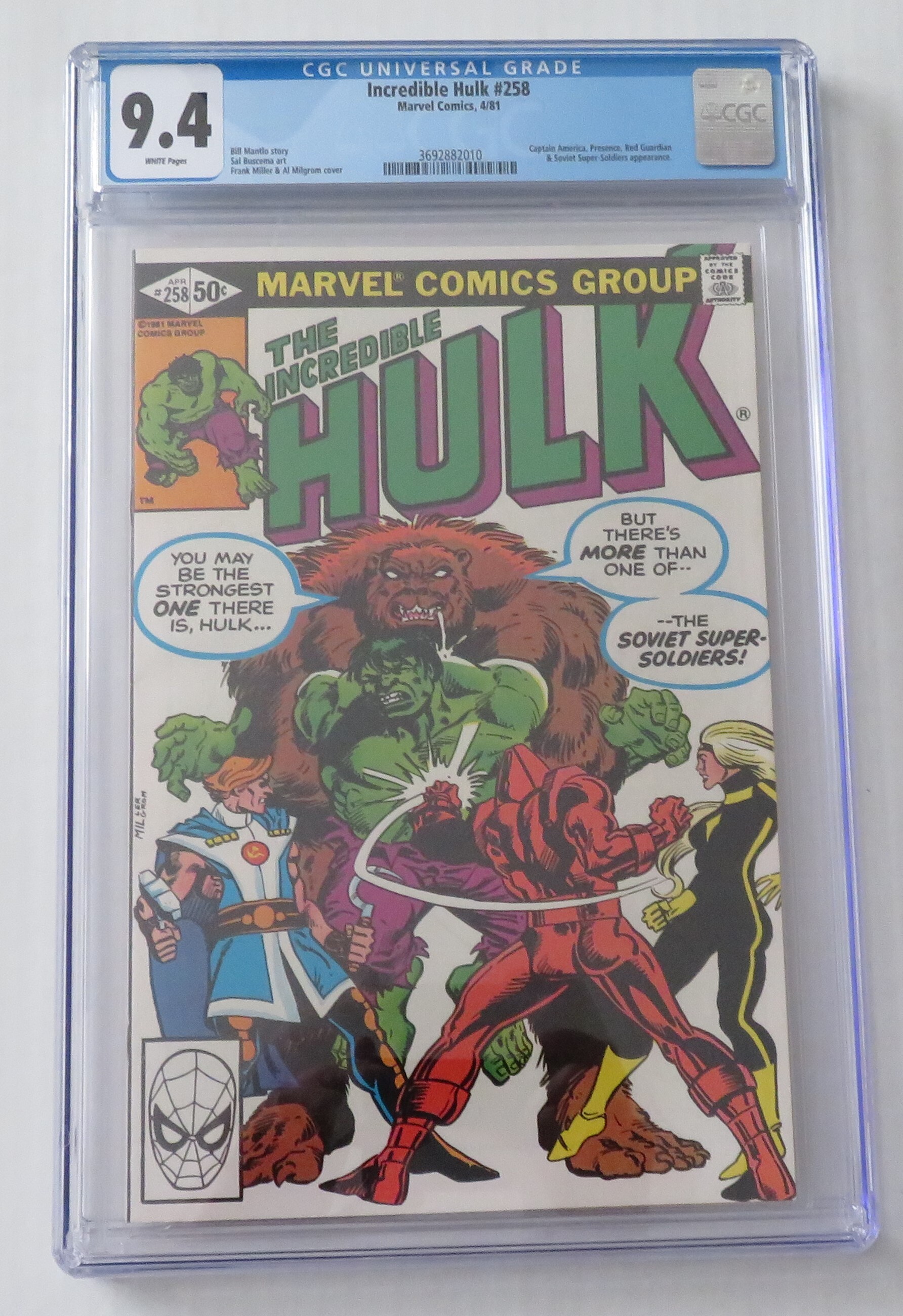 Incredible Hulk 258 CGC 9.4