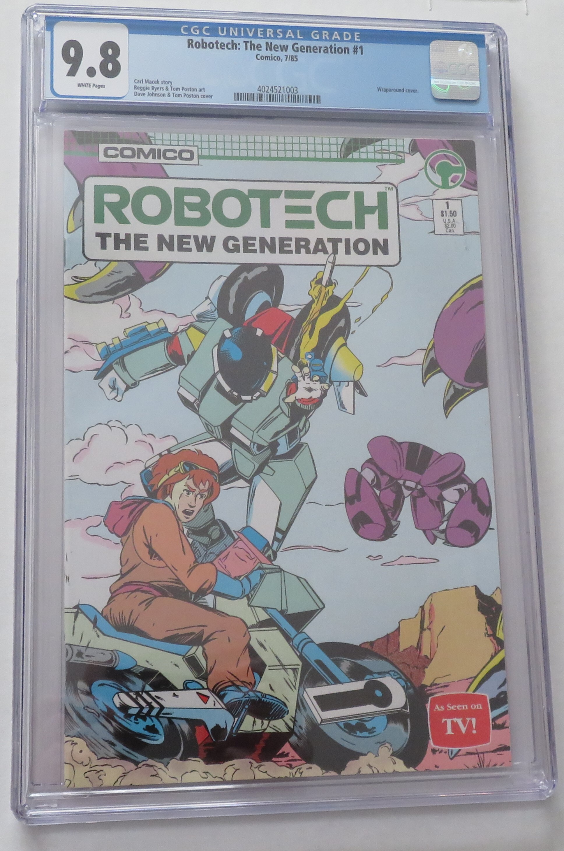 Robotech The New Generation #1 CGC 9.8