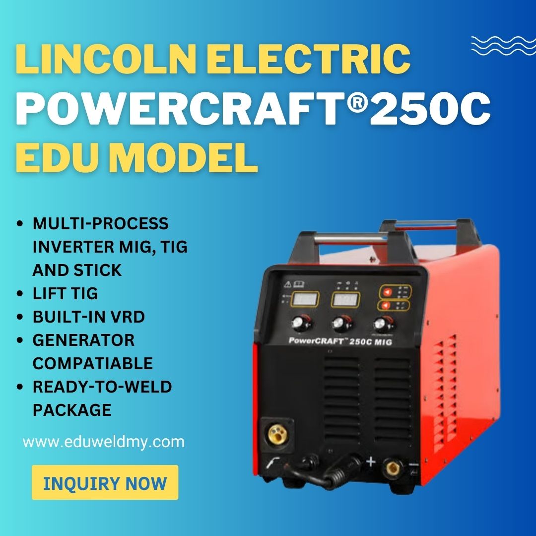 LINCOLN ELECTRIC POWERCRAFT®250C MIG WELDING MACHINE - EDU MODEL