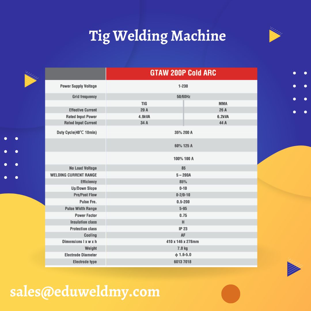 Feat Craft GTAW 200P COLD ARC TIG Welding Machine