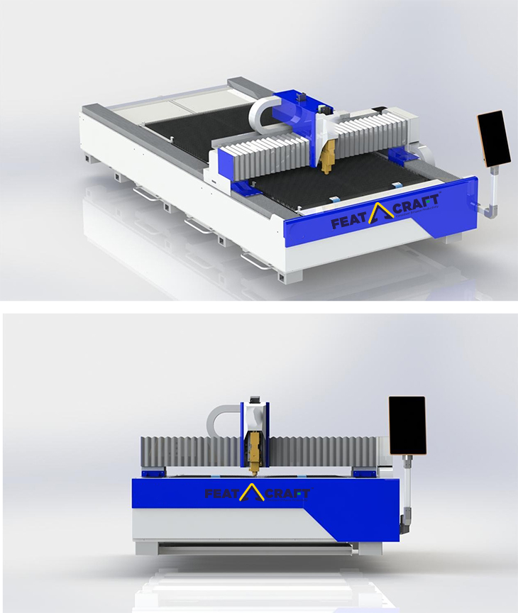 Feat Craft Fiber Laser Cutting Machine TPM0510H - 4000W