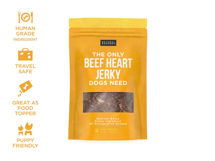 The Only Beef Heart Jerky Dogs Need - 4oz