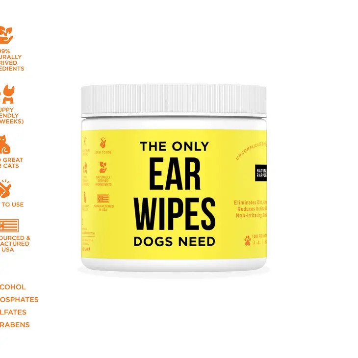 The Only Ear Wipes Dogs Need - 100/pack